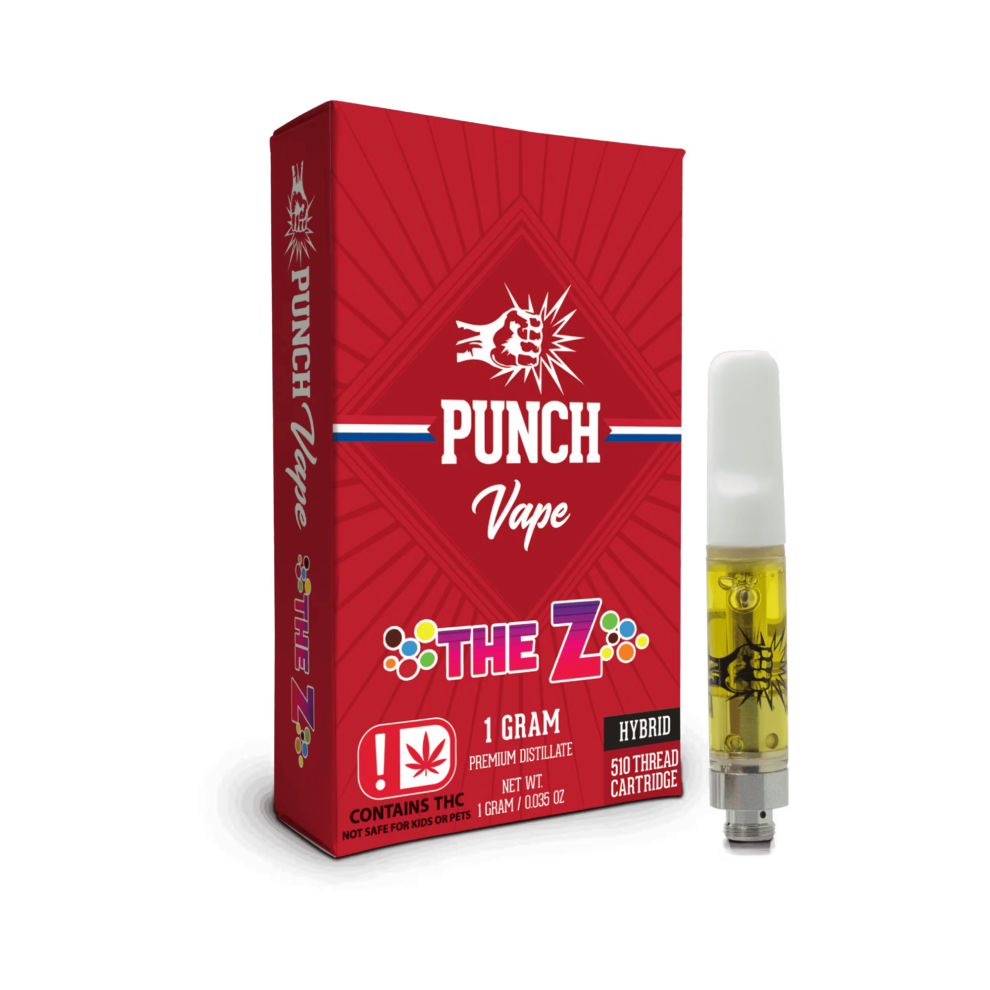 The Z - Cart - Punch Edibles & Extracts - One Gram - $29.99 - Vape Cartridges (Universal 510 Battery Required)