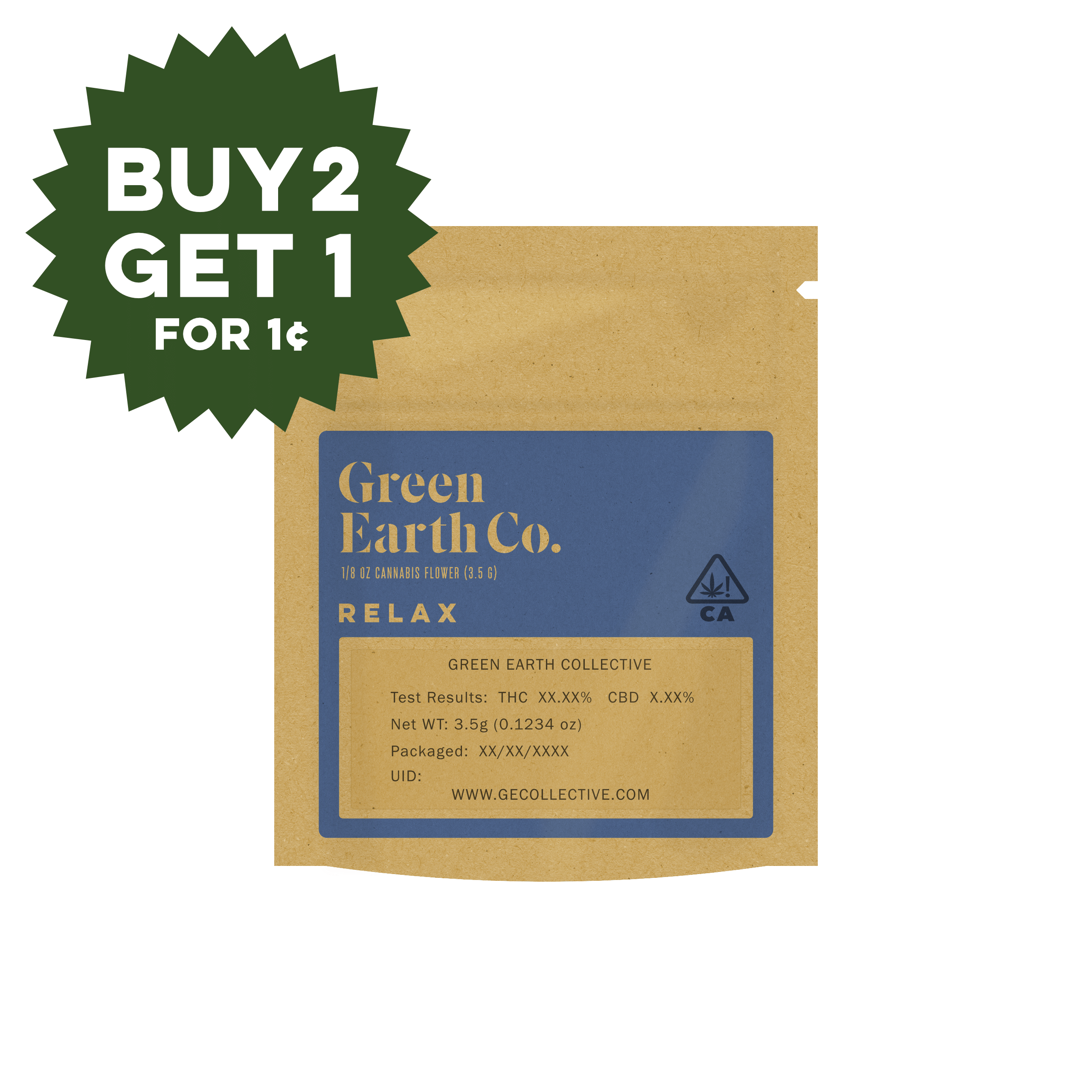 Gush Mintz - 3.5g - Green Earth Co. -  - $25 - Flower