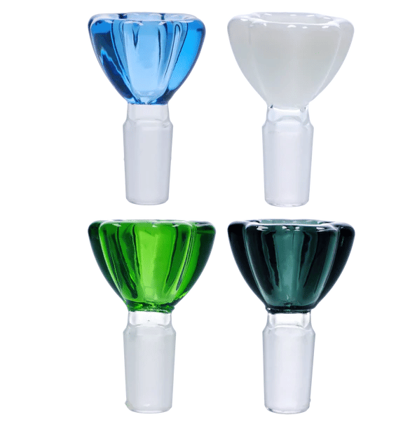 14mm Premium Flower Bowls (Assorted Styles) - Glass and Accessories -  - $10 - Paraphernalia