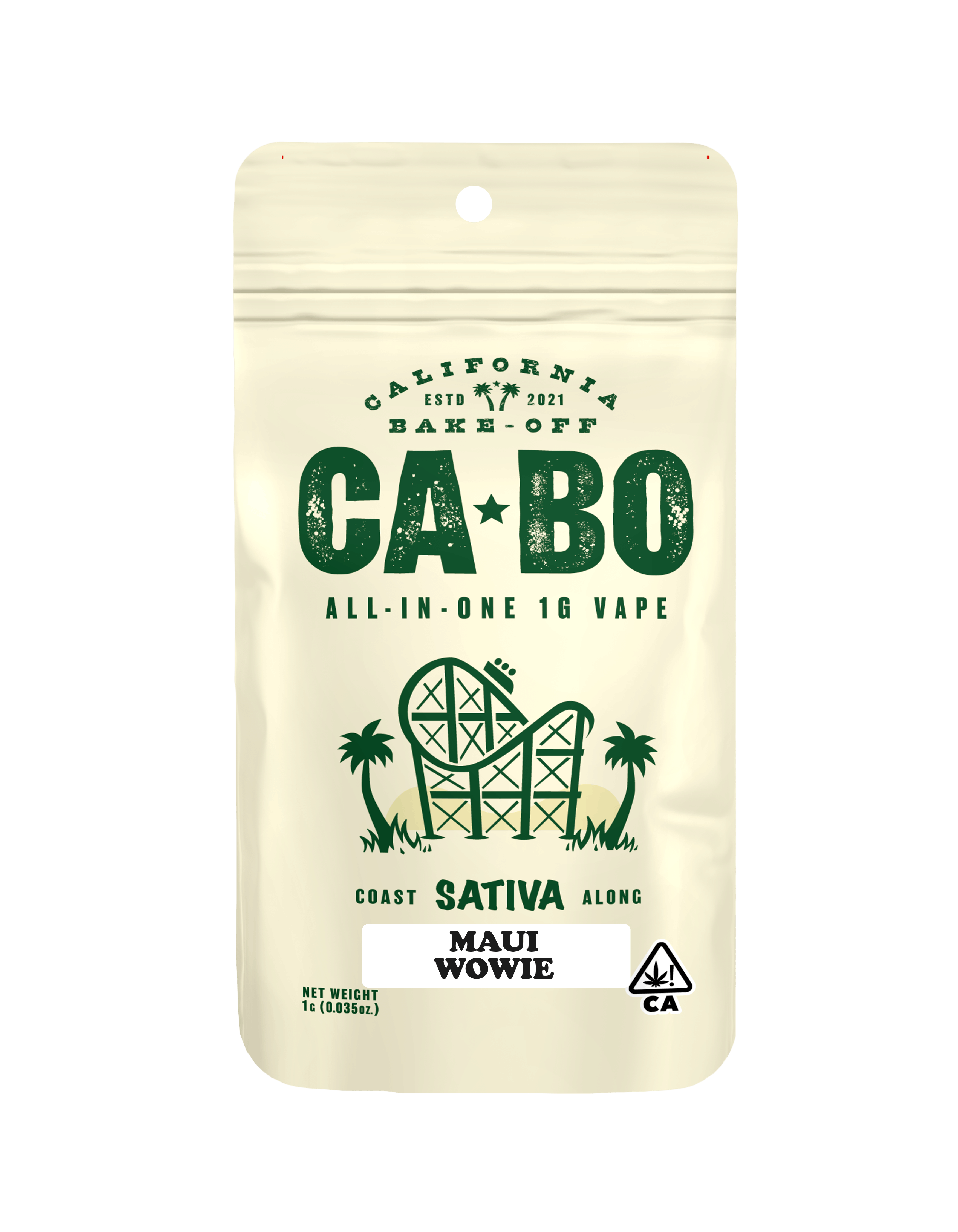 Maui Wowie AIO 1g Vape - Sativa - CABO -  - $14.40 - Vapes