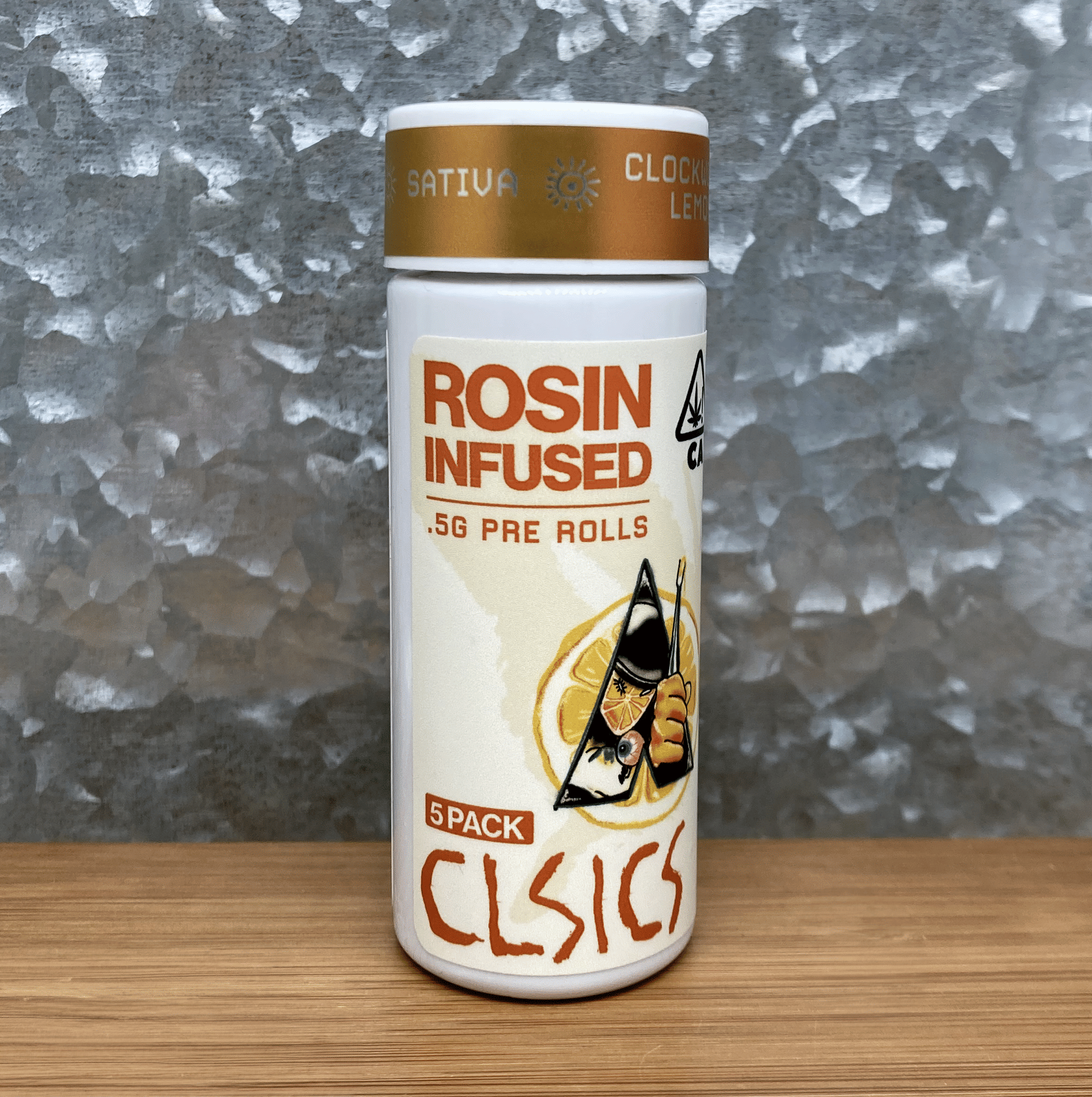 Clockwork Lemon Rosin Infused Joint 5Pk - CLSICS -  - $51 - Joint