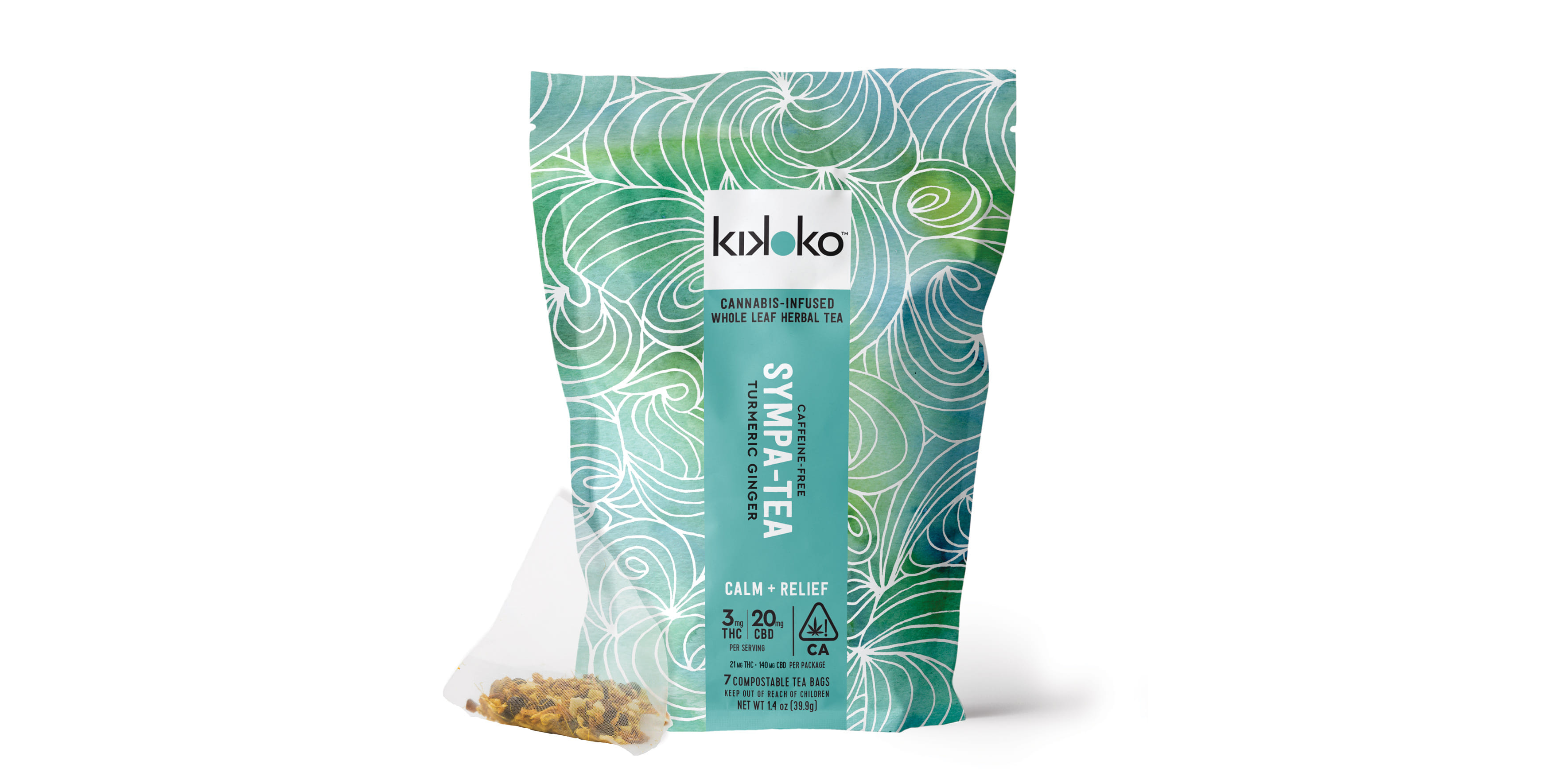 Sympa-Tea - 21mg THC/ 140mg CBN (7 tea bags) - Kikoko - 7 Pack Hybrid - $35 - Drinks