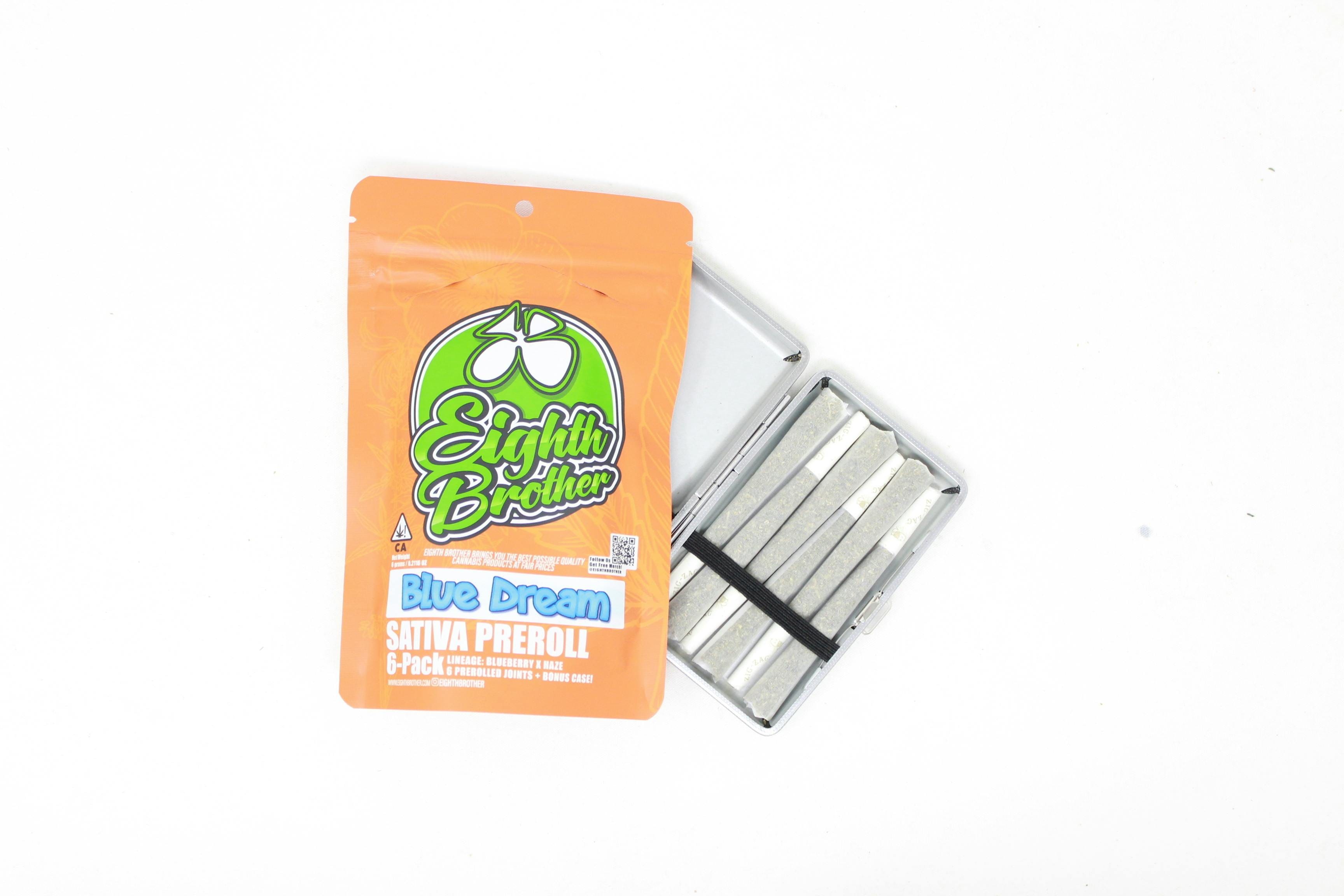Blue Dream Preroll Case (6 - 1 G Prerolls) - Eighth Brother -  - $12 - Pre-Rolls