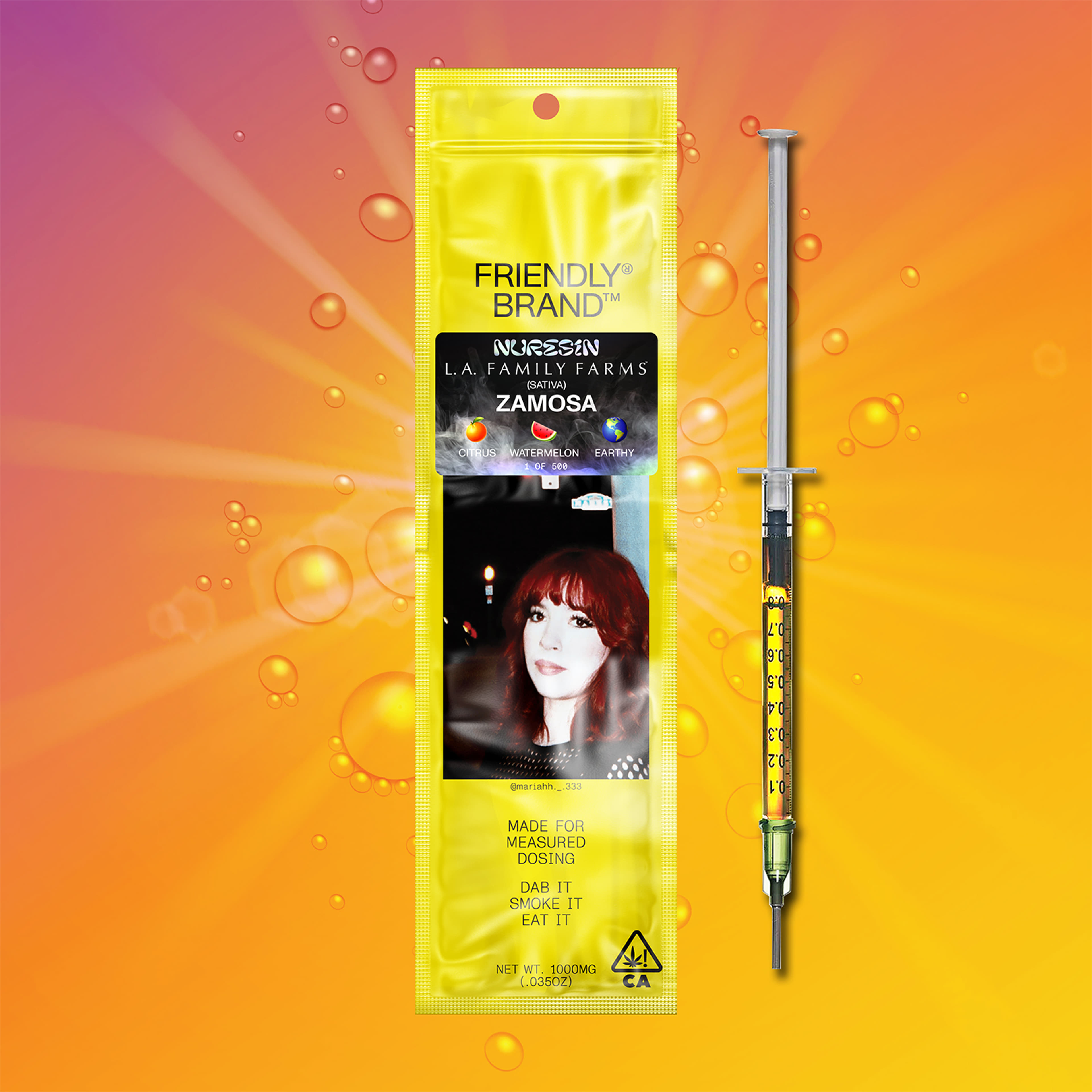 Zamosa - 1g Live NURESIN Applicator - Friendly Brand - Applicator - Sativa - $35 - Tinctures/Capsules