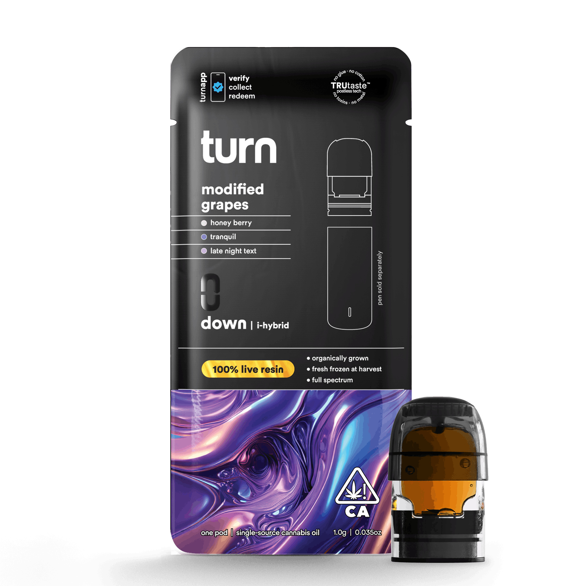 Modified Grapes 1g Live Resin Pod - turn -  - $39 - Vape Pod