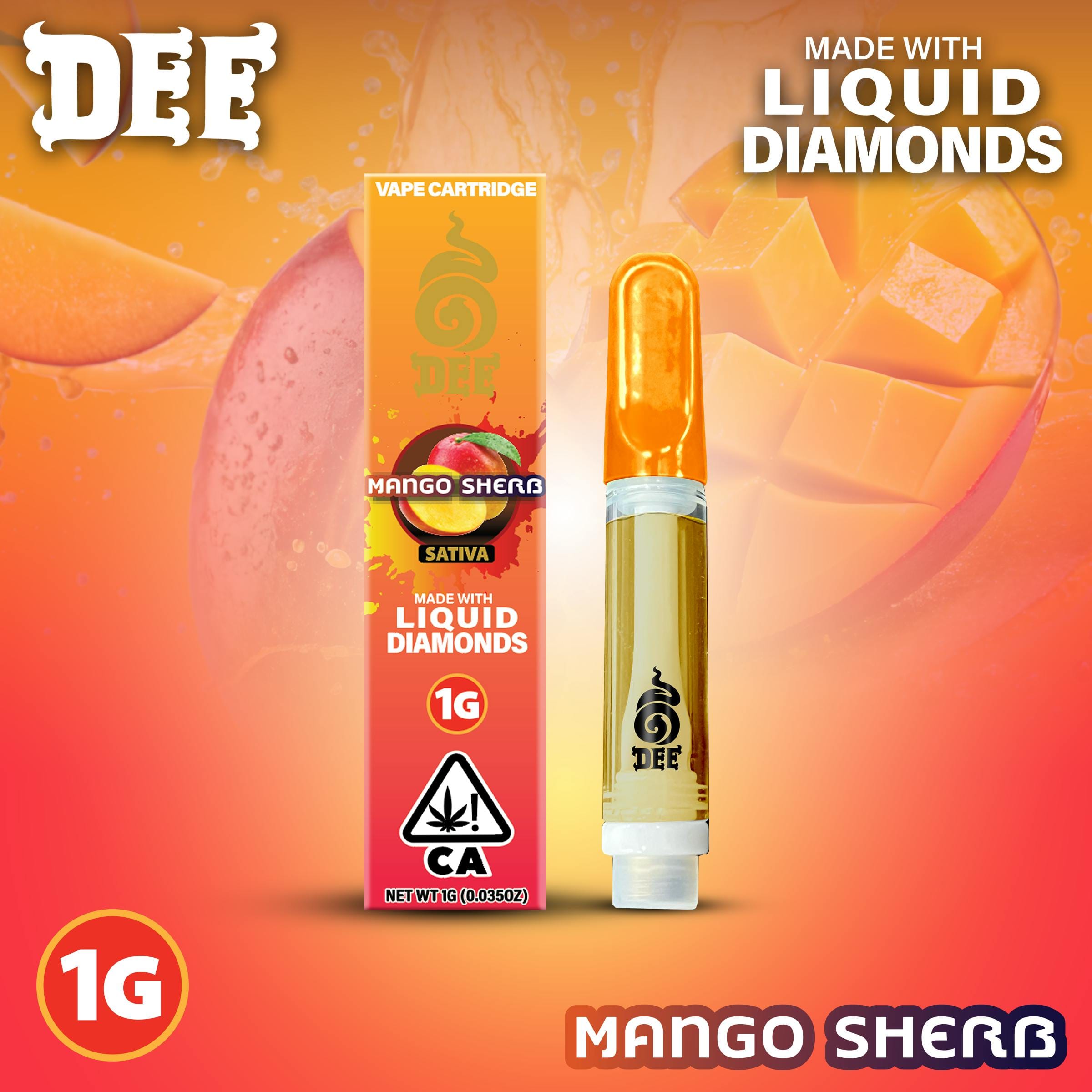 Mango Sherb - 1G Cart - Dee Thai - Mango Sherb (S) - $18 - Cartridges
