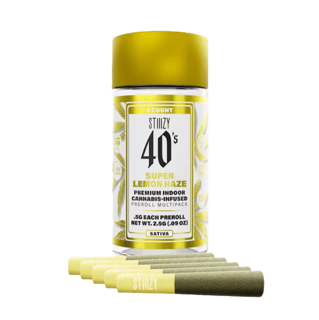 Infused 40's Super Lemon Haze Preroll 5pk - 2.5g
