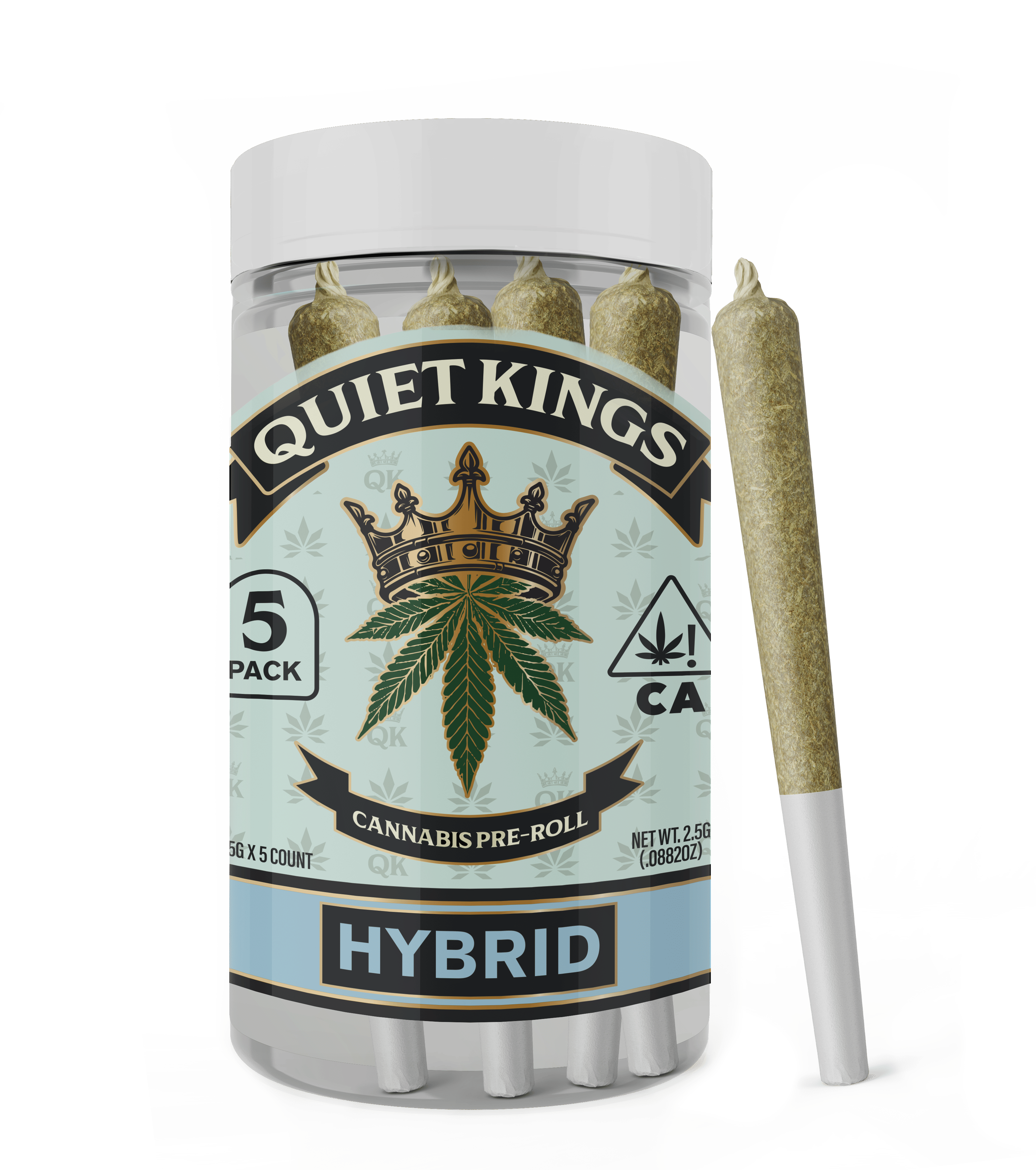 Quiet Kings: Snowman OG 0.5g x 5 Pack Pre Rolls - Quiet Kings -  - $12 - Pre-Rolls