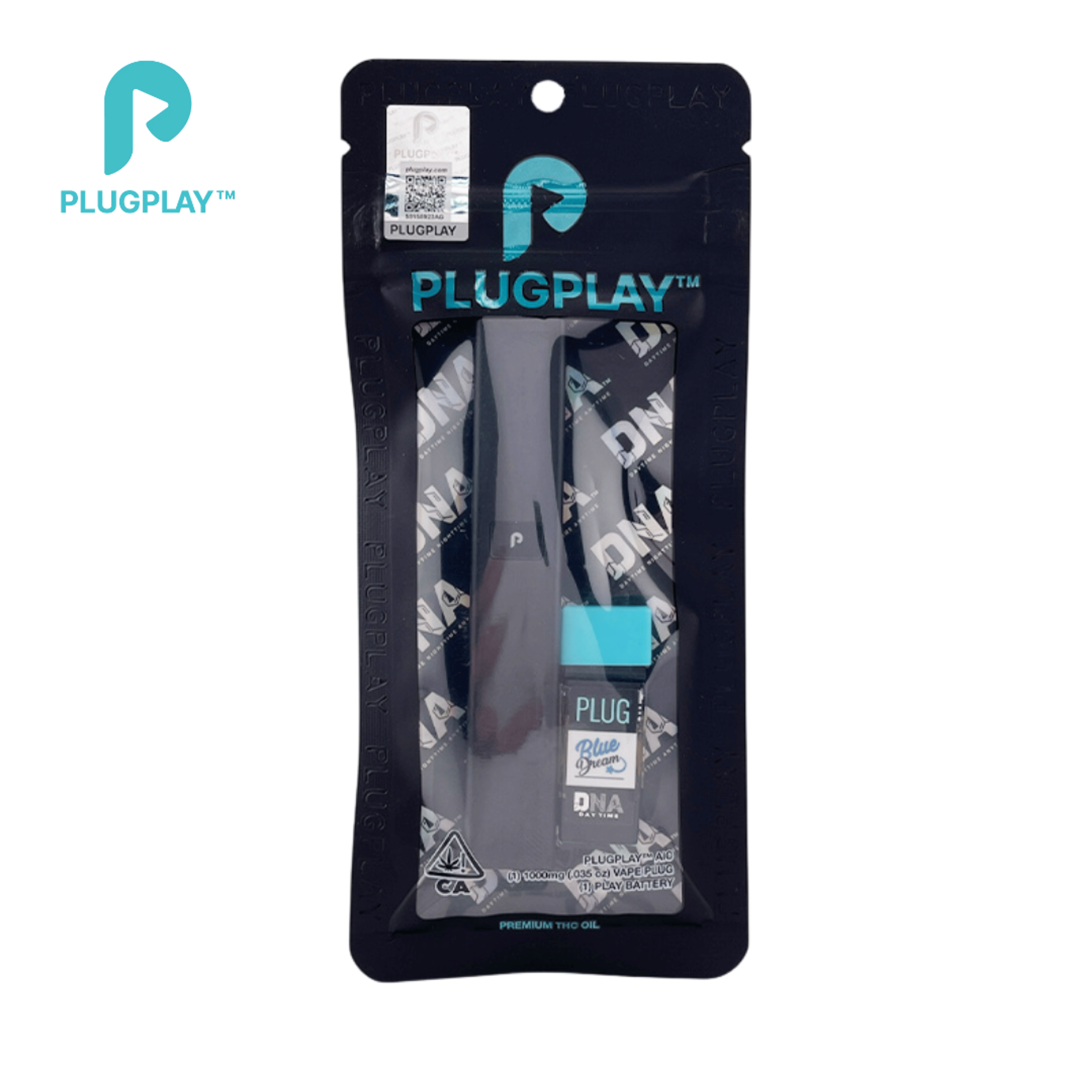 PlugPlay - Blue Dream - DNA Plug + Battery - 1g - PLUGplay - - $42.99 - PLUGplay Pods