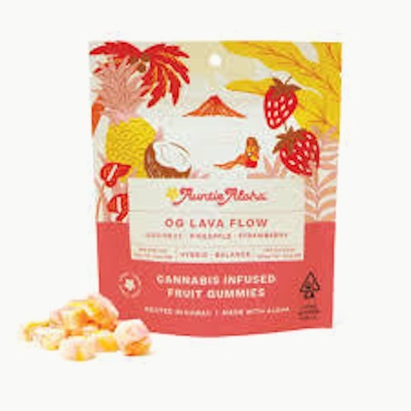 OG Lava Flow 100mg 20pk - Auntie Aloha -  - $17.50 - Edibles