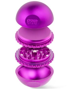 Ooze Saturn Herb Globe Grinder (Purple) - 4pc - Biohazard -  - $25 - Paraphernalia