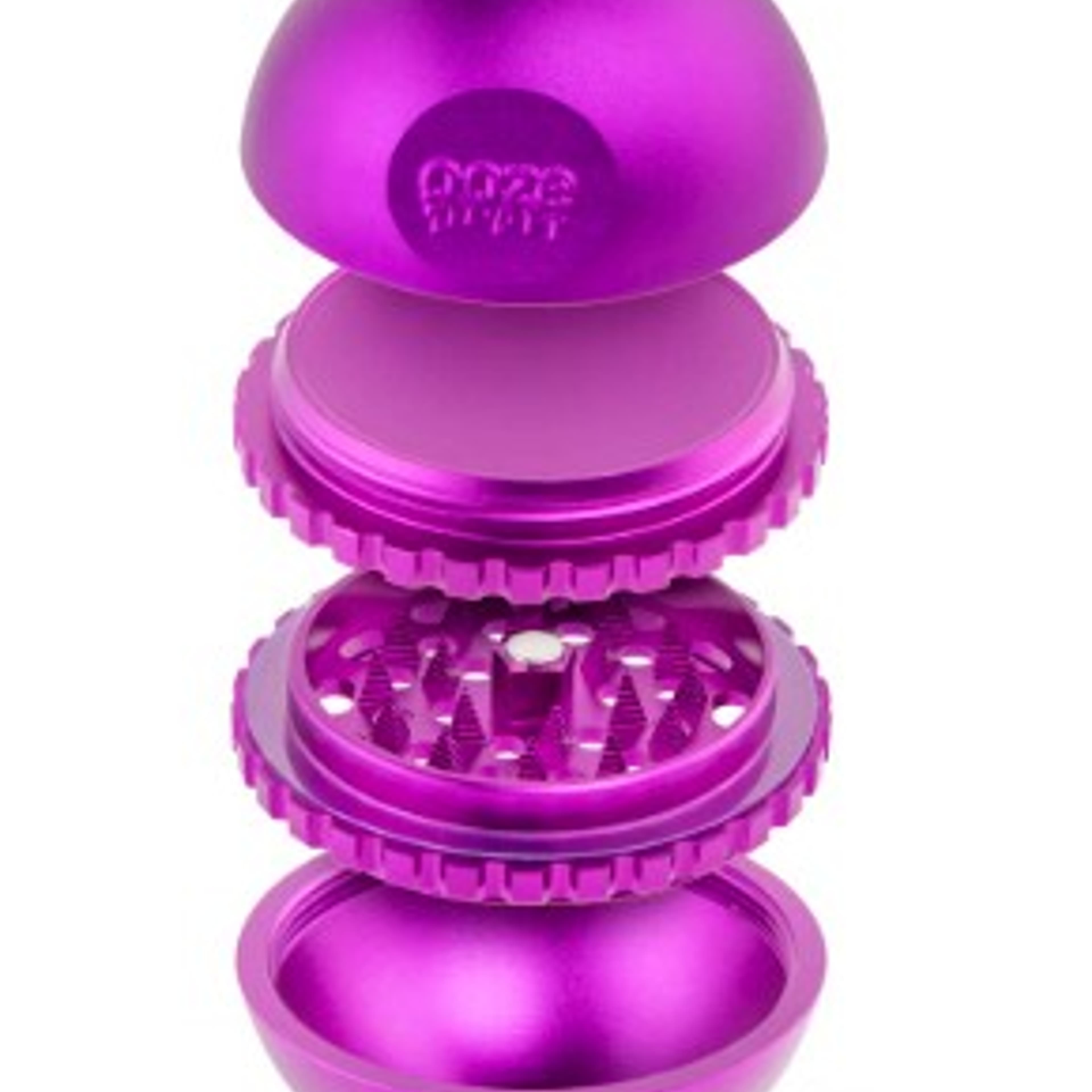 Ooze Saturn Herb Globe Grinder (Purple) - 4pc - Biohazard - - $25 - Paraphernalia