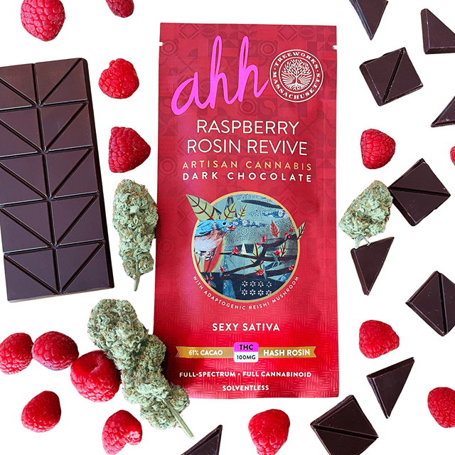 Raspberry Rosin Revive Dark Chocolate