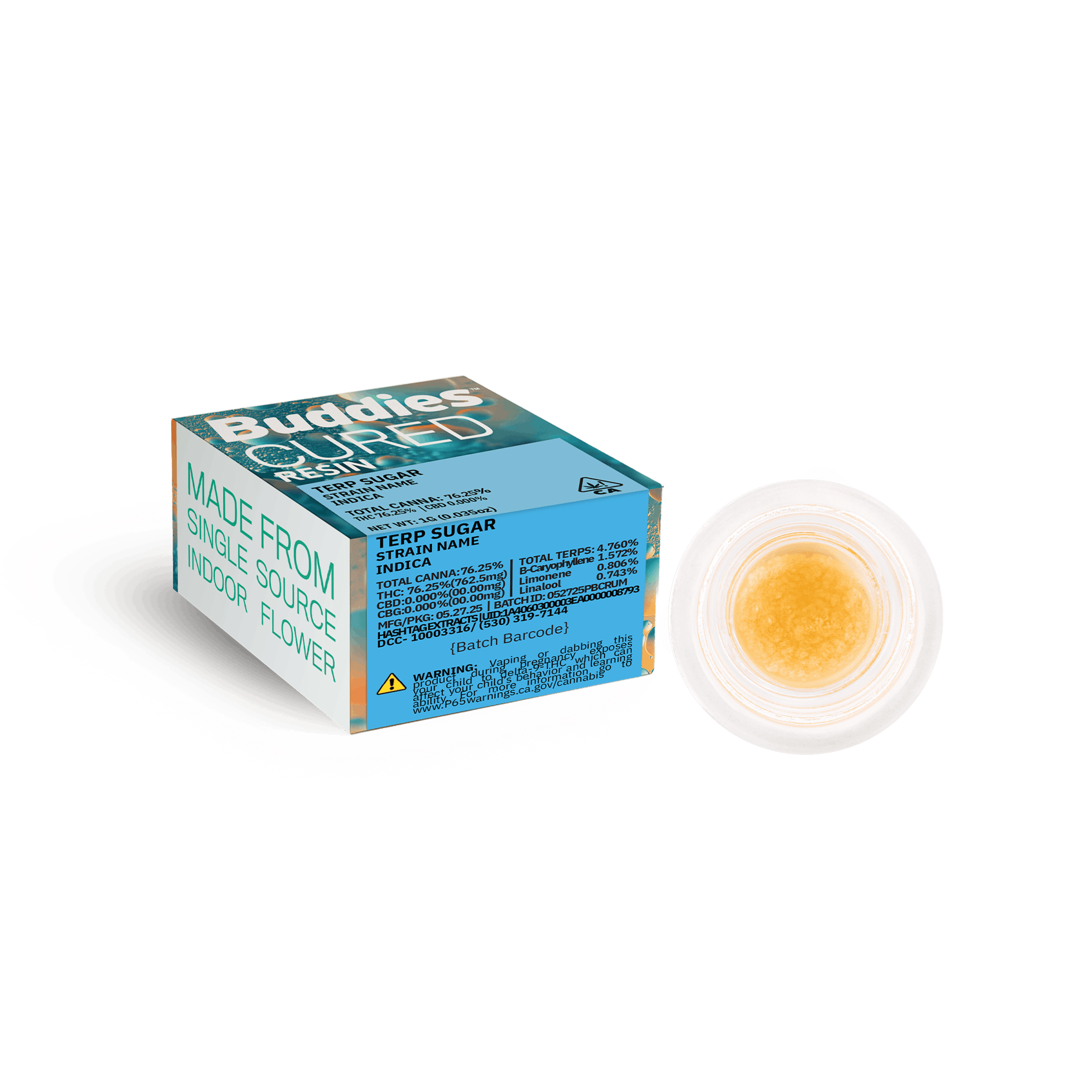 Canal | Cured Resin Terp Sugar | 1g Dab - Buddies - - $15.85 - Concentrates