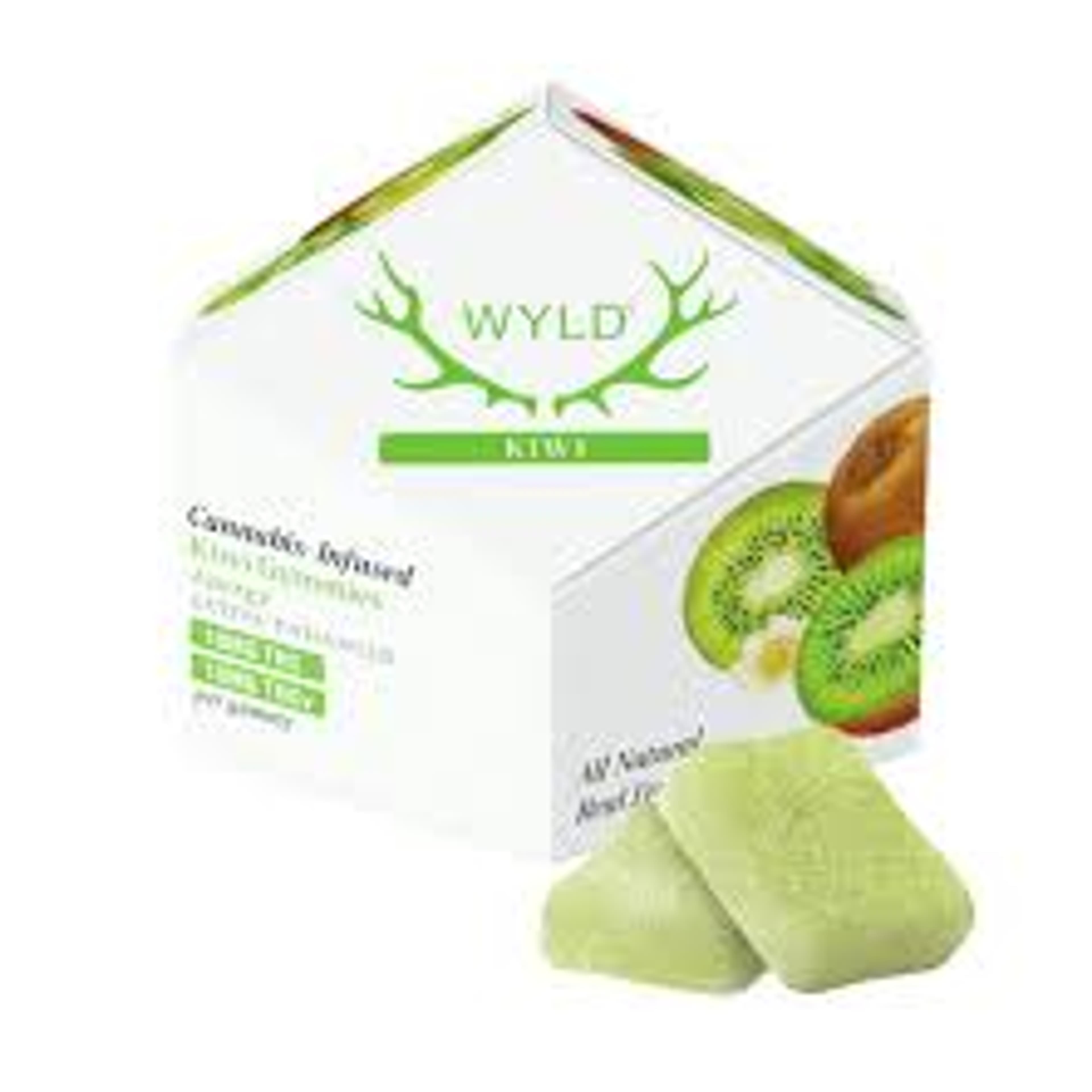 Kiwi 1:1 THCv + Sativa Enhanced Gummies | 100:100mg - WYLD - 1:1 Sativa - $17 - Gummies