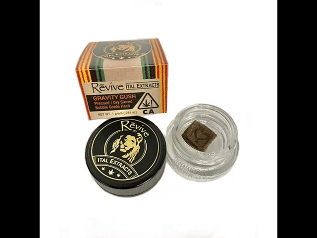 Revive Organics: Gravity Gush Bubble Grade, Pressed, Dry Sieved