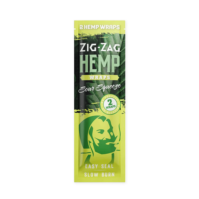 Zig Zag Hemp Wraps - Sour Squeeze 2pk