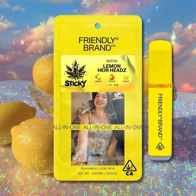 Lemon Heir Headz (S) - Nu-Resin AIO 1g - Friendly Brand - Lemon Heir Headz (S) - $45 - Cartridges