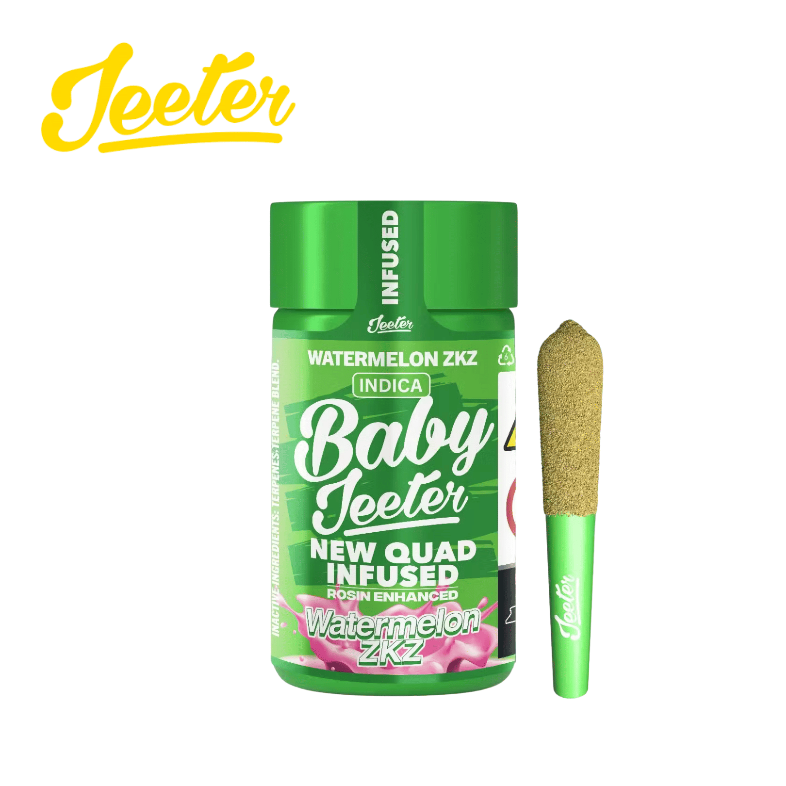 Baby Jeeter - Watermelon ZKZ - 5 Pre-Roll Pack - 2.5g - Jeeter - Watermelon ZKZ - $29.99 - Pre-Roll Packs