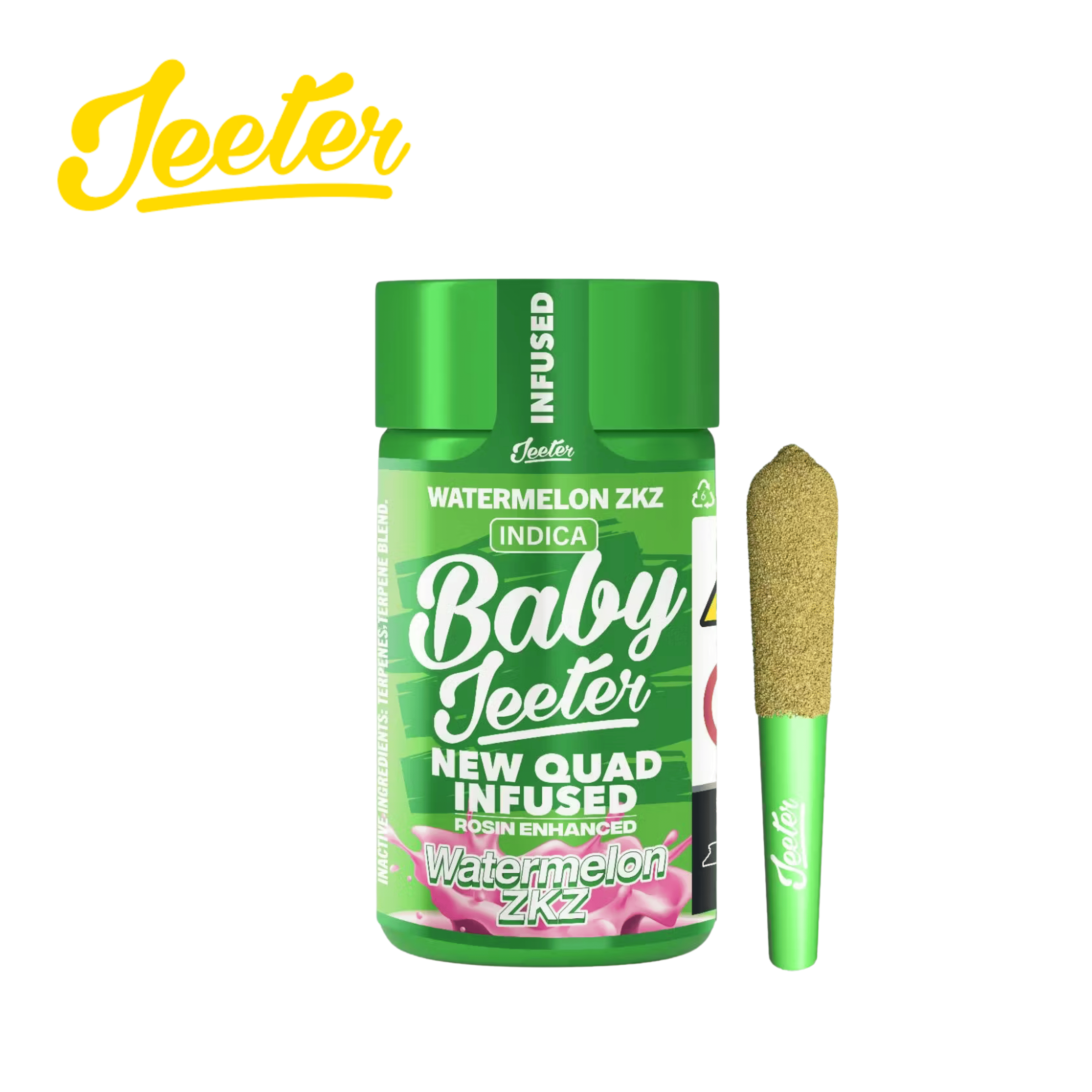 Baby Jeeter - Watermelon ZKZ - 5 Pre-Roll Pack - 2.5g - Jeeter - Watermelon ZKZ - $29.99 - Pre-Roll Packs