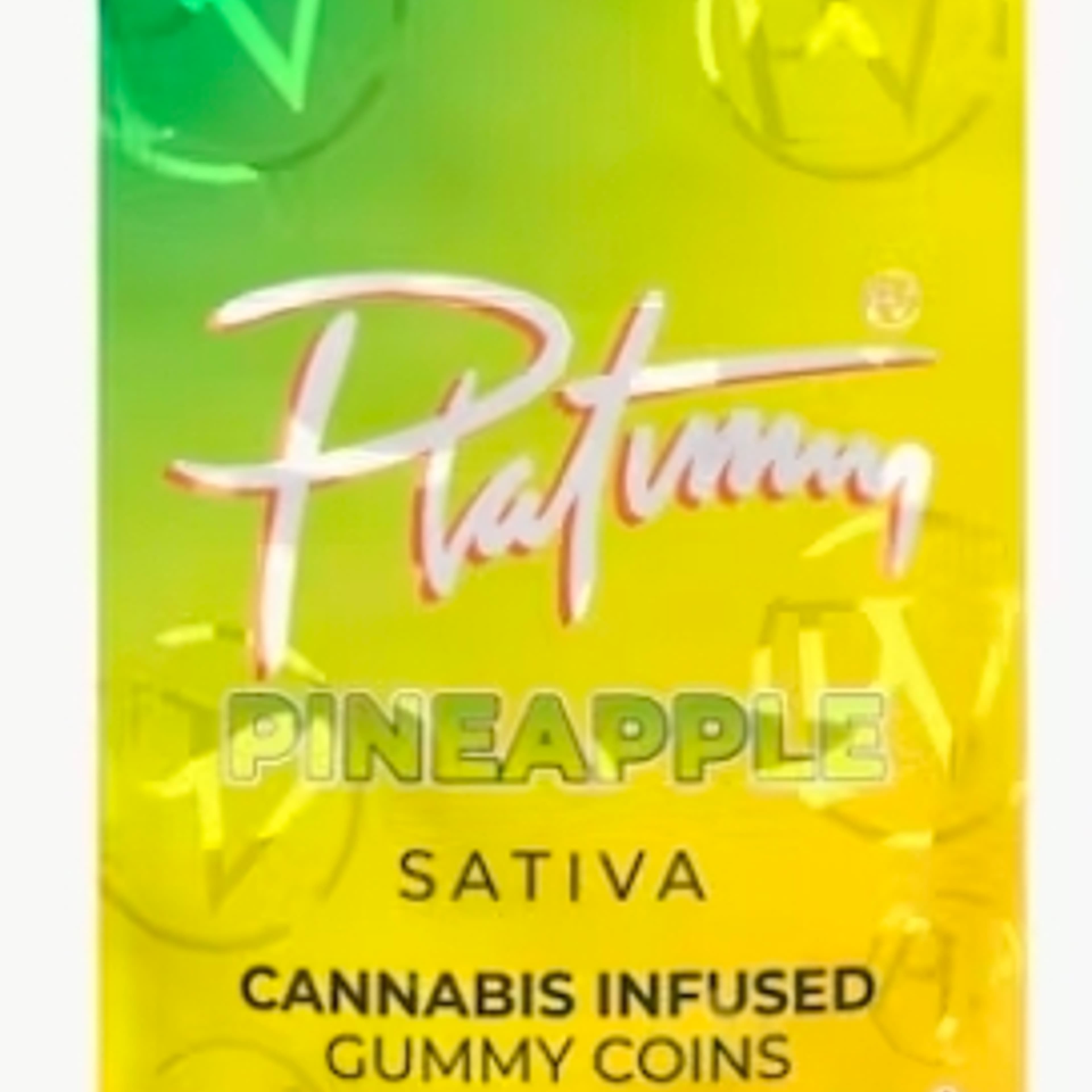 Platinum Vape - 100mg Distillate Gummy - Pineapple - Sativa - - $14.99 - Edibles