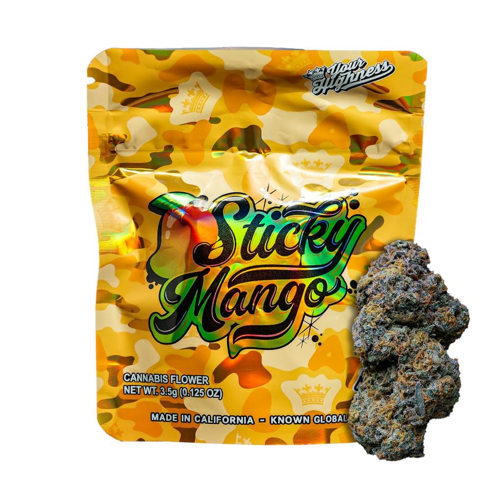 Sticky Mango - 3.5g - Your Highness - 3.5g - Sativa - $24 - Flower/Infused Flower (3.5 Grams)