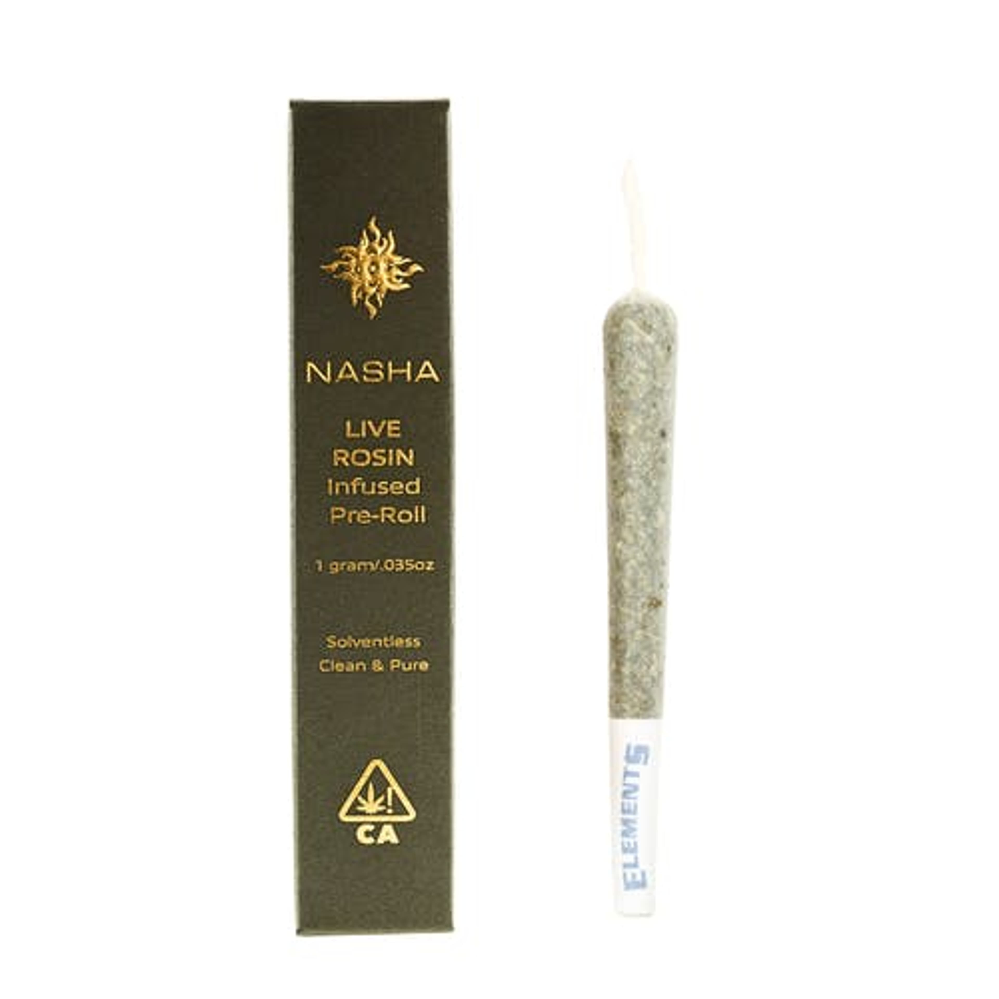 G Tank x Banana OG | Rosin Infused Pre-Roll - 1g - Nasha - - $17.50 - Infused Pre-Rolls