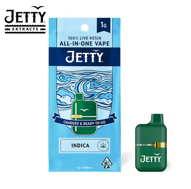 Jetty AIO - GMO Glaze - Live Resin (All-In-One) - 1g - Jetty Extracts - AIO - $35.99 - Disposable Vape Pens (All In One)