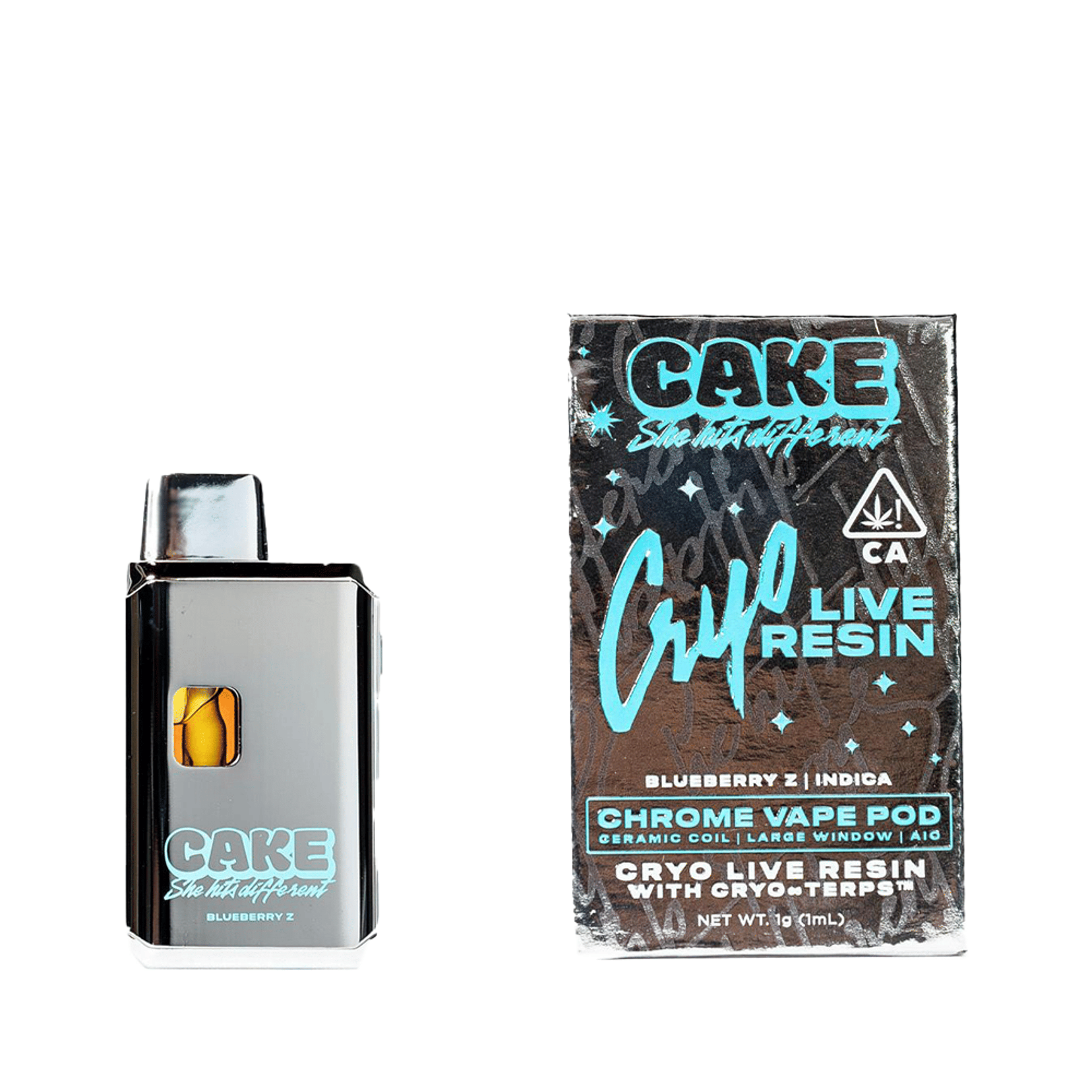 Blueberry Z Cryo Live Resin Disposable (1G) - Cake - - $35 - Cartridge
