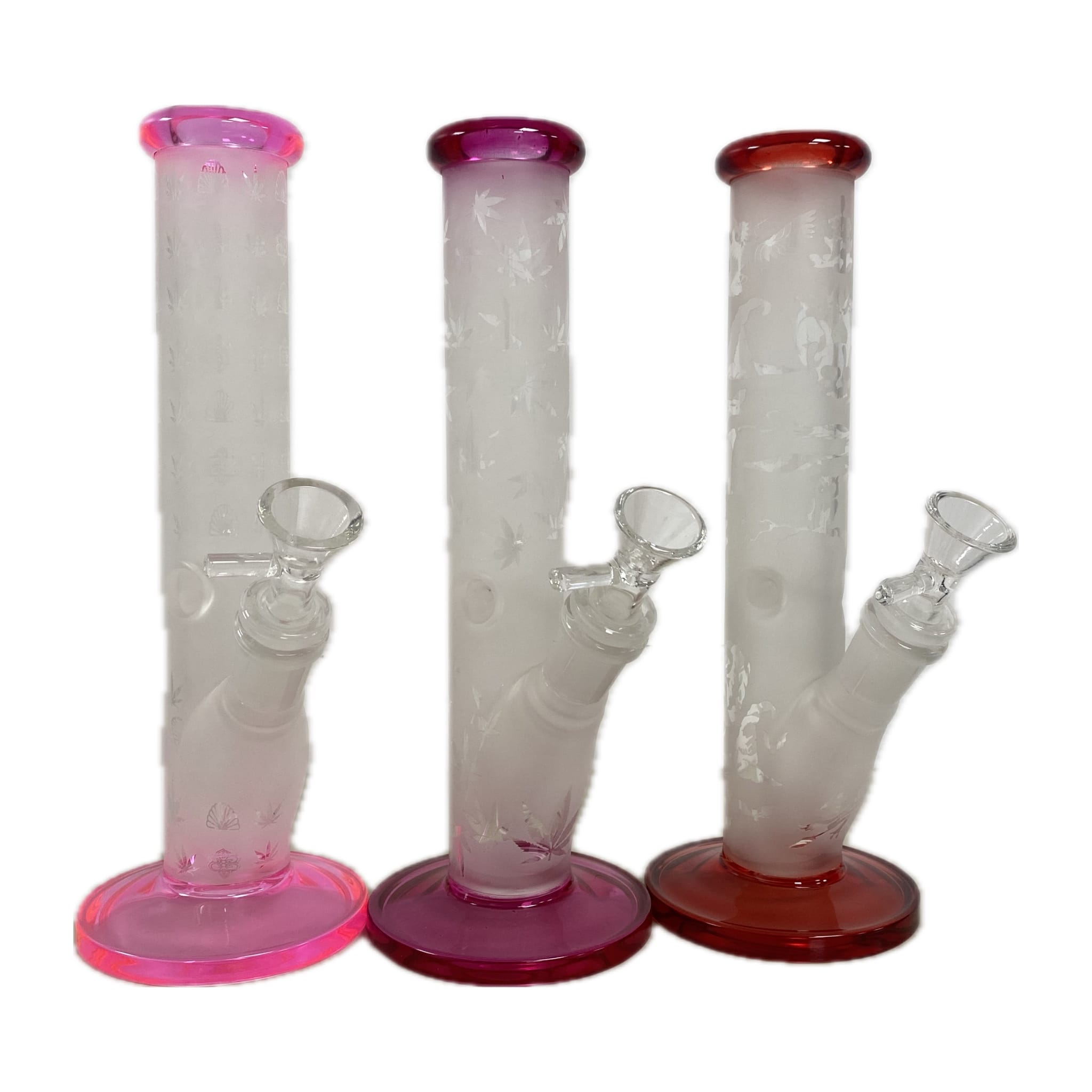 9.5" Fogged Glass Straight Bong - 14mm - Glass and Accessories -  - $25 - Paraphernalia
