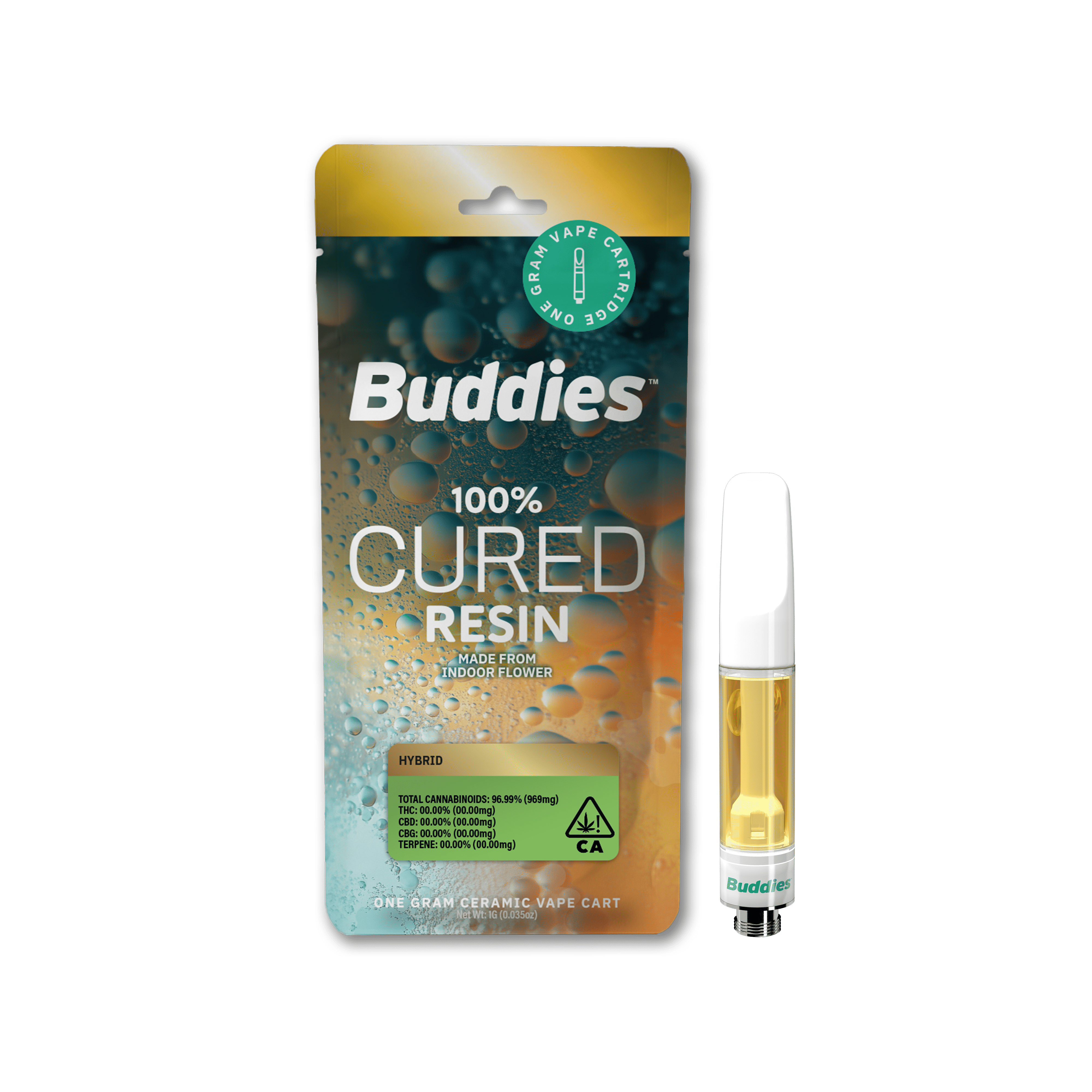 Sherb Cake Cured Resin Cart 1g - Buddies -  - $29 - Vapes