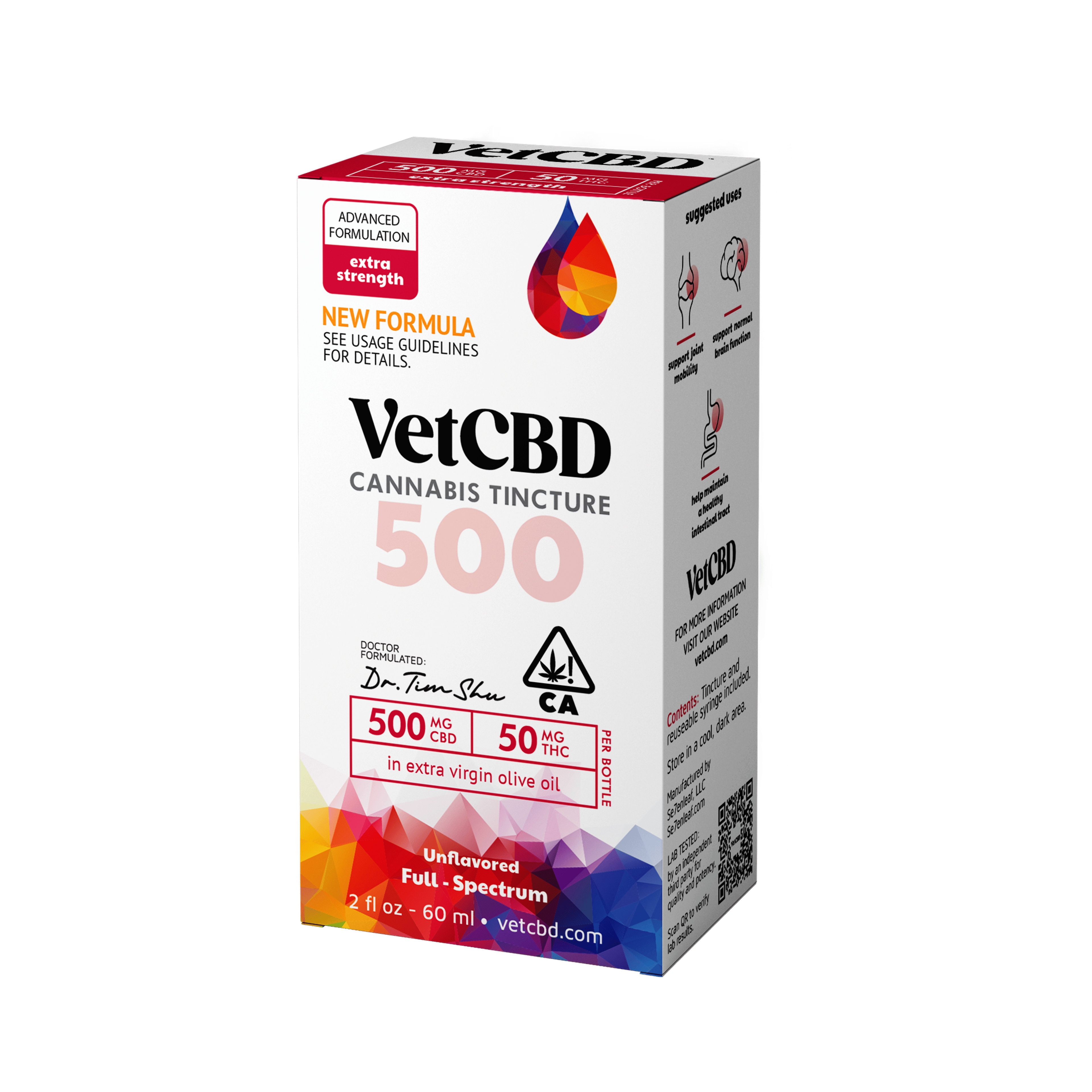 VETCBD Extra Strength 2oz CBD 20:1 - VETCBD - - $70 - Pets