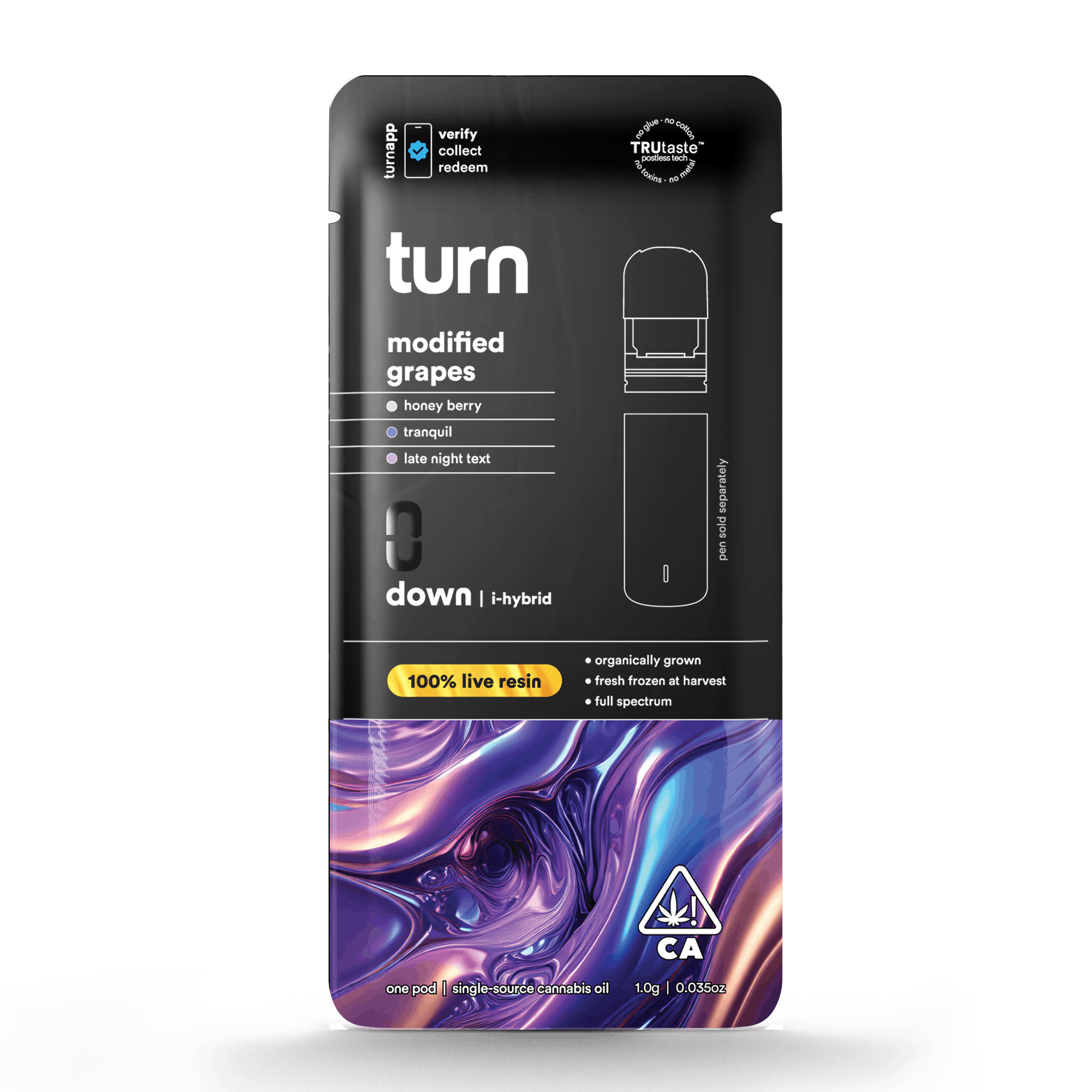 Modified Grapes 1g Live Resin Pod - turn -  - $39 - Vape Pod