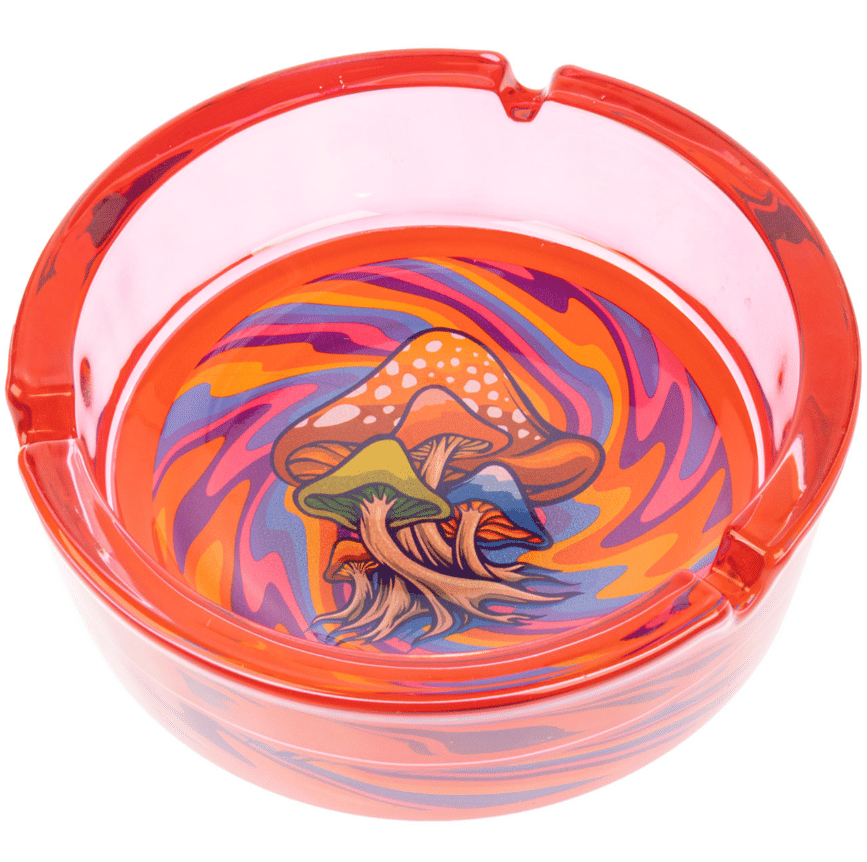 3.5" Glass Mushroom Ash Tray - Glass and Accessories -  - $7 - Paraphernalia