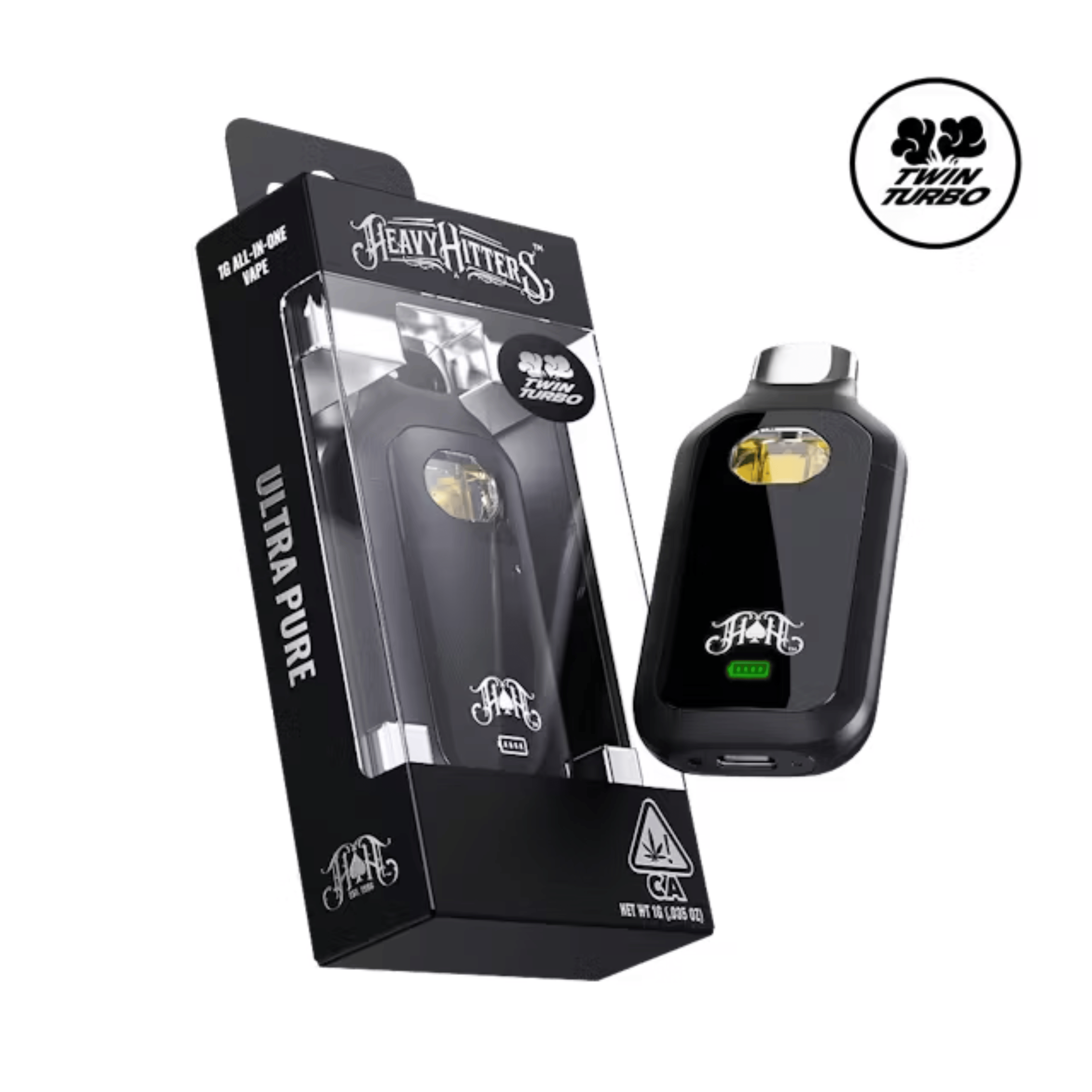 Pineapple Express Twin Turbo Ultra Pure All In One - 1g - Heavy Hitters - - $60 - Disposables