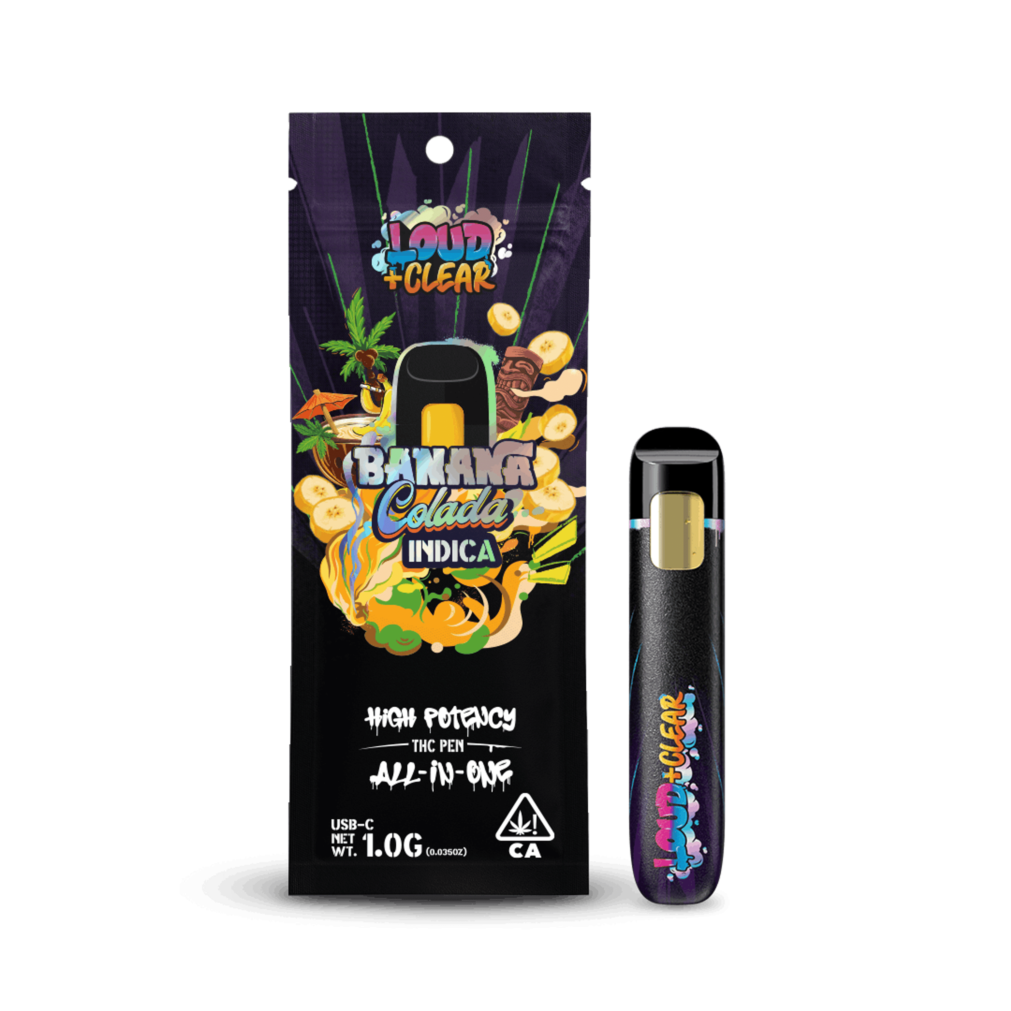 Banana Colada All-in-One - 1g - LOUD+CLEAR - - $25.75 - Vape