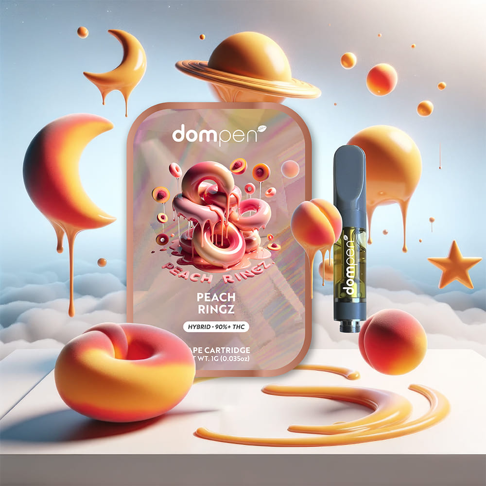 1G PEACH RINGZ CARTRIDGE - Dom Pen -  - $18.75 - Vaporizer