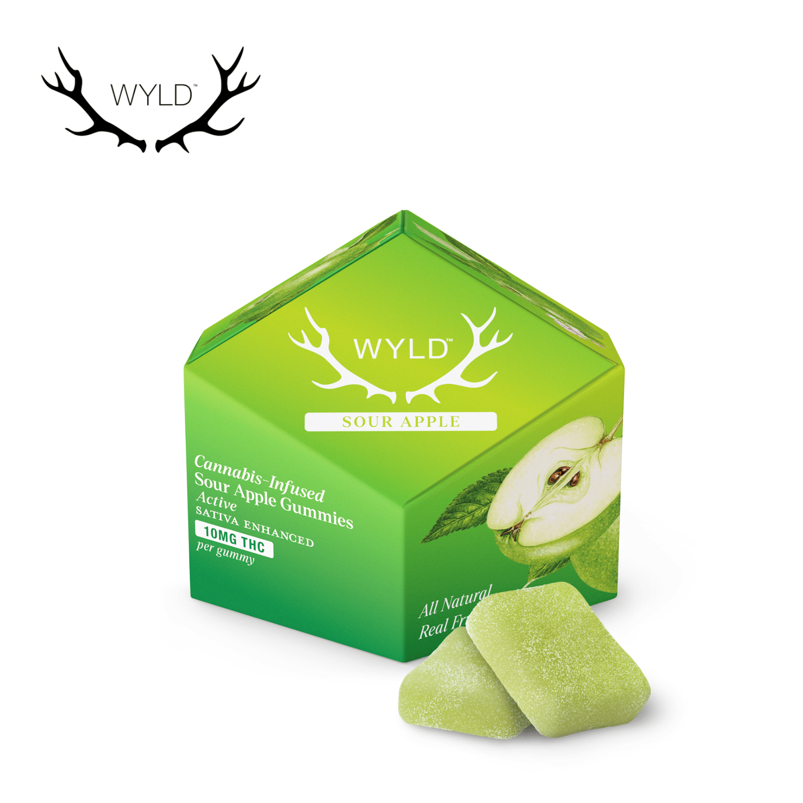 WYLD - Sour Apple - Gummies - 100mg THC - Wyld -  - $11.99 - Edibles