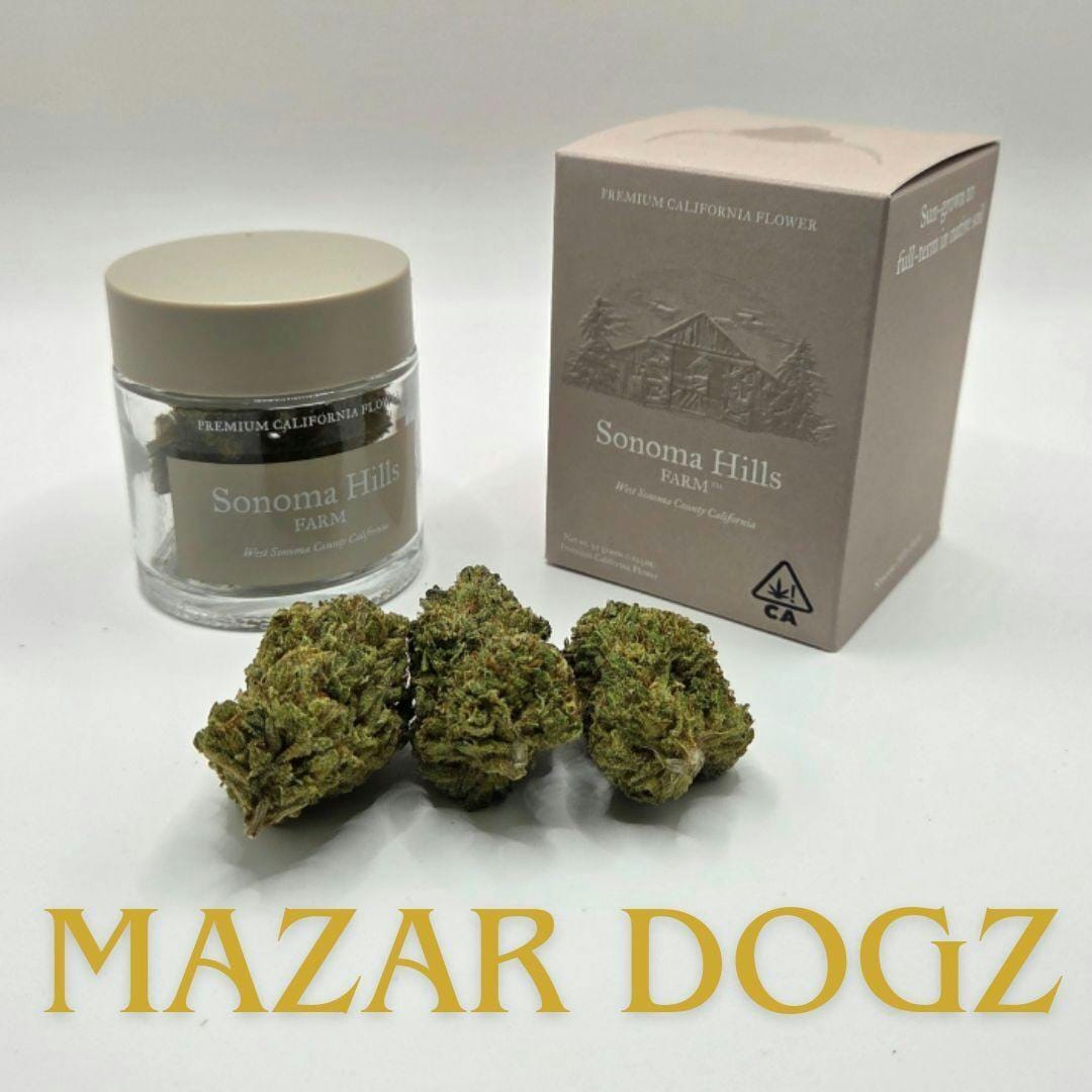 MAZAR DOGZ 3.5G Jar - Sonoma Hills Farm -  - $35 - Flowers