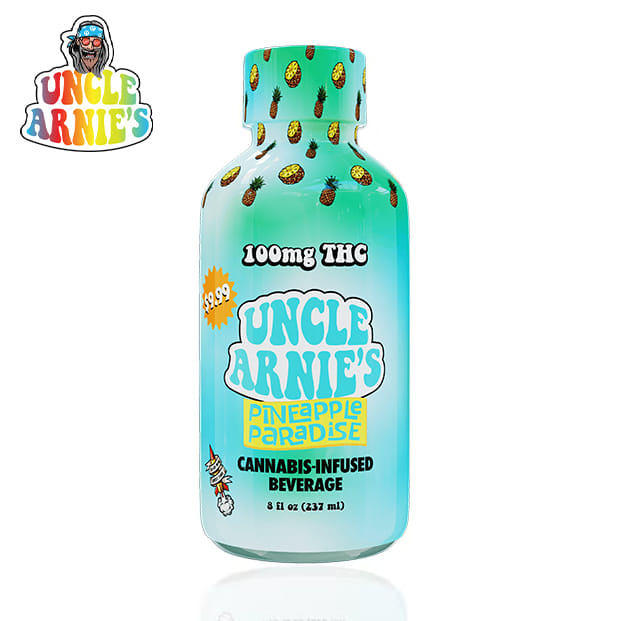 Uncle Arnies - Pineapple Paradise - Infused Beverage - 100mg - Uncle Arnie's - Pineapple Paradise - $9.99 - Beverages