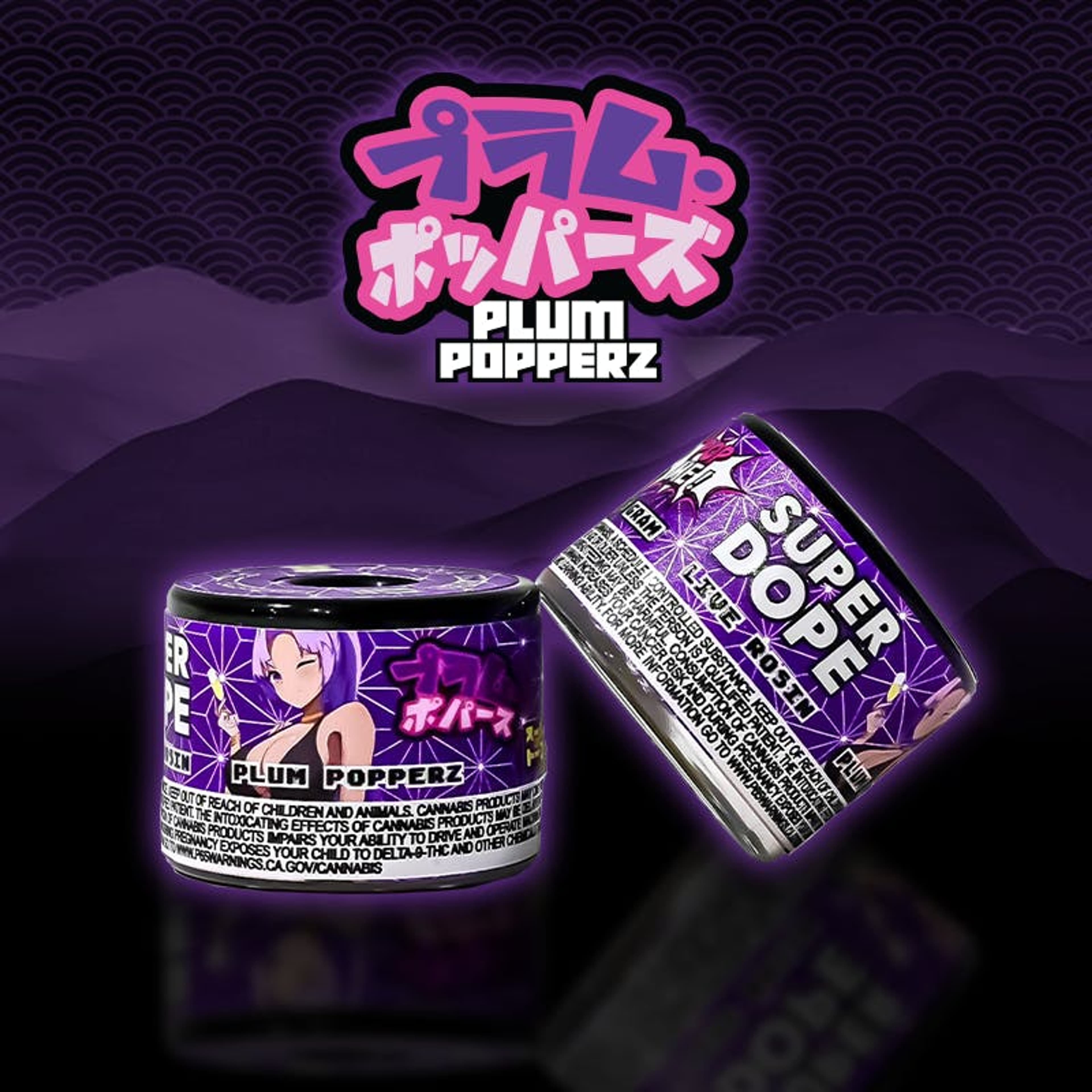 Plum Popperz - Live Rosin 1G - Super Dope - Plum Popperz Live Rosin (I) - $55 - Concentrates