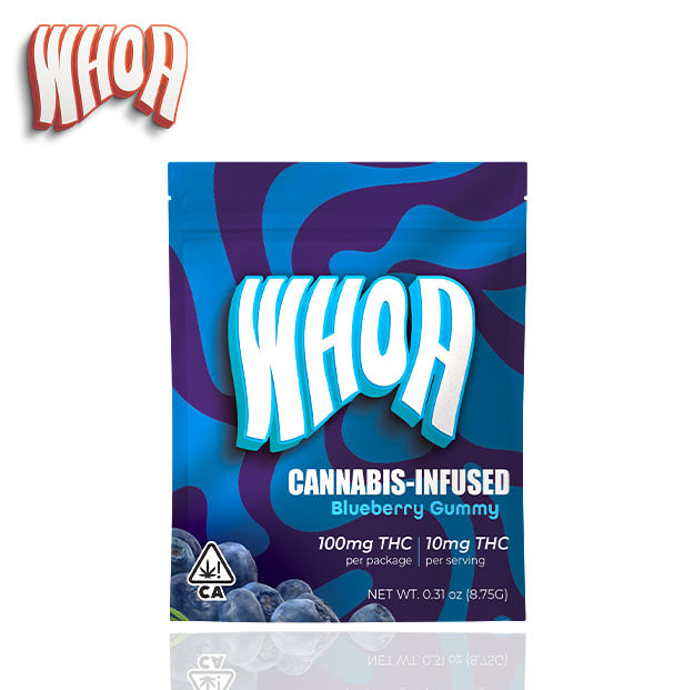 WHOA - Blueberry  Gummies - 100mg *B2G1 EVERYDAY* - WHOA - Blu - Gummy - 100mg - $7.99 - Edibles