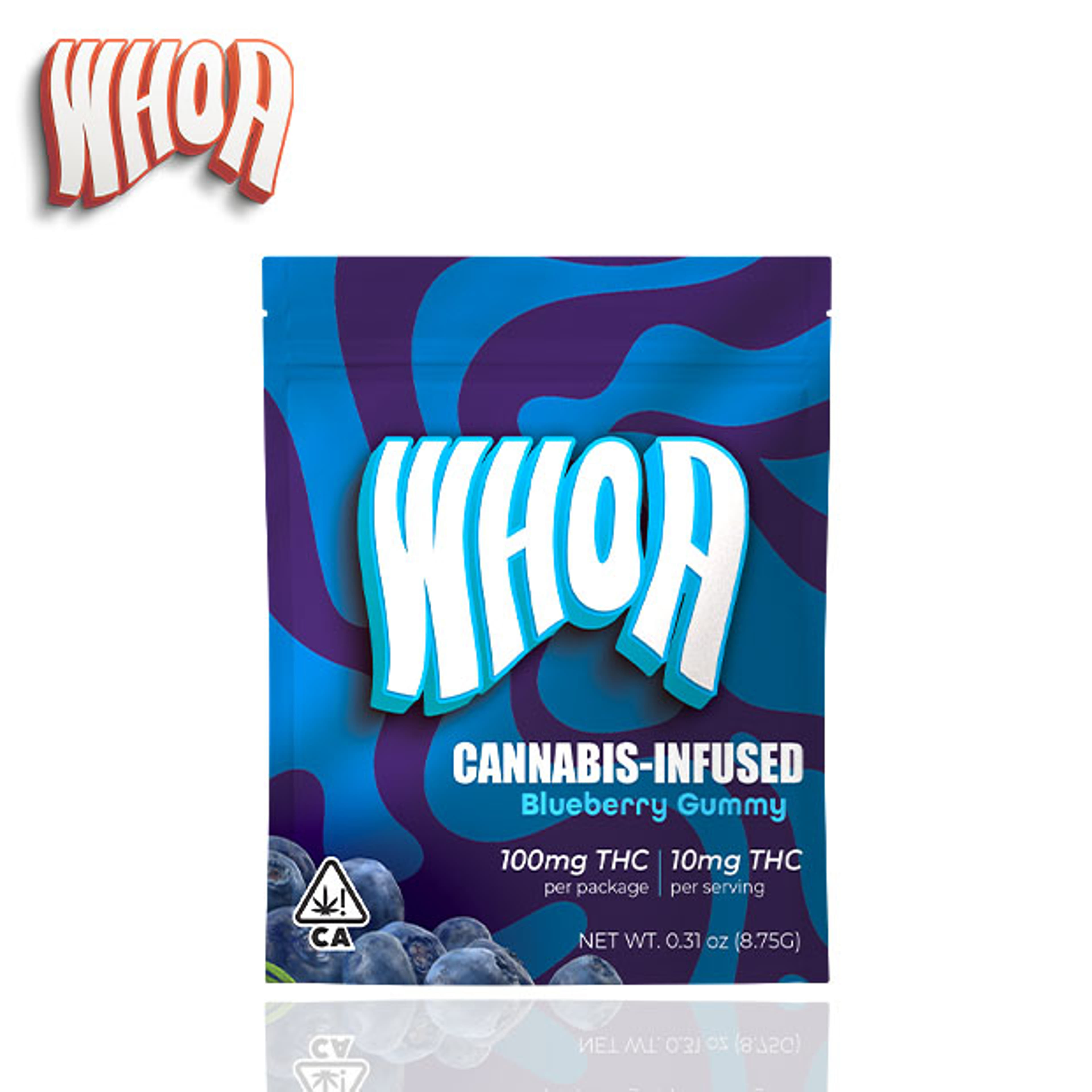 WHOA - Blueberry Gummies - 100mg *B2G1 EVERYDAY* - WHOA - Blu - Gummy - 100mg - $7.99 - Edibles