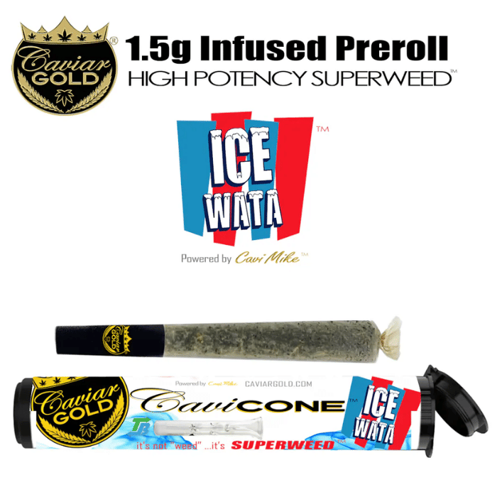 Caviar Gold l 1.5g -Ice Wata Preroll - Caviar Gold -  - $15 - Pre-Rolls