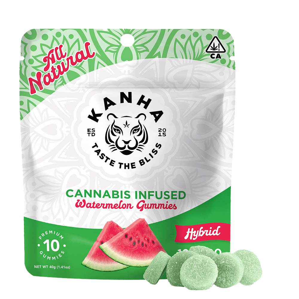 Watermelon Gummies (100Mg) (10Pk) - Kanha - null - $15 - Edible