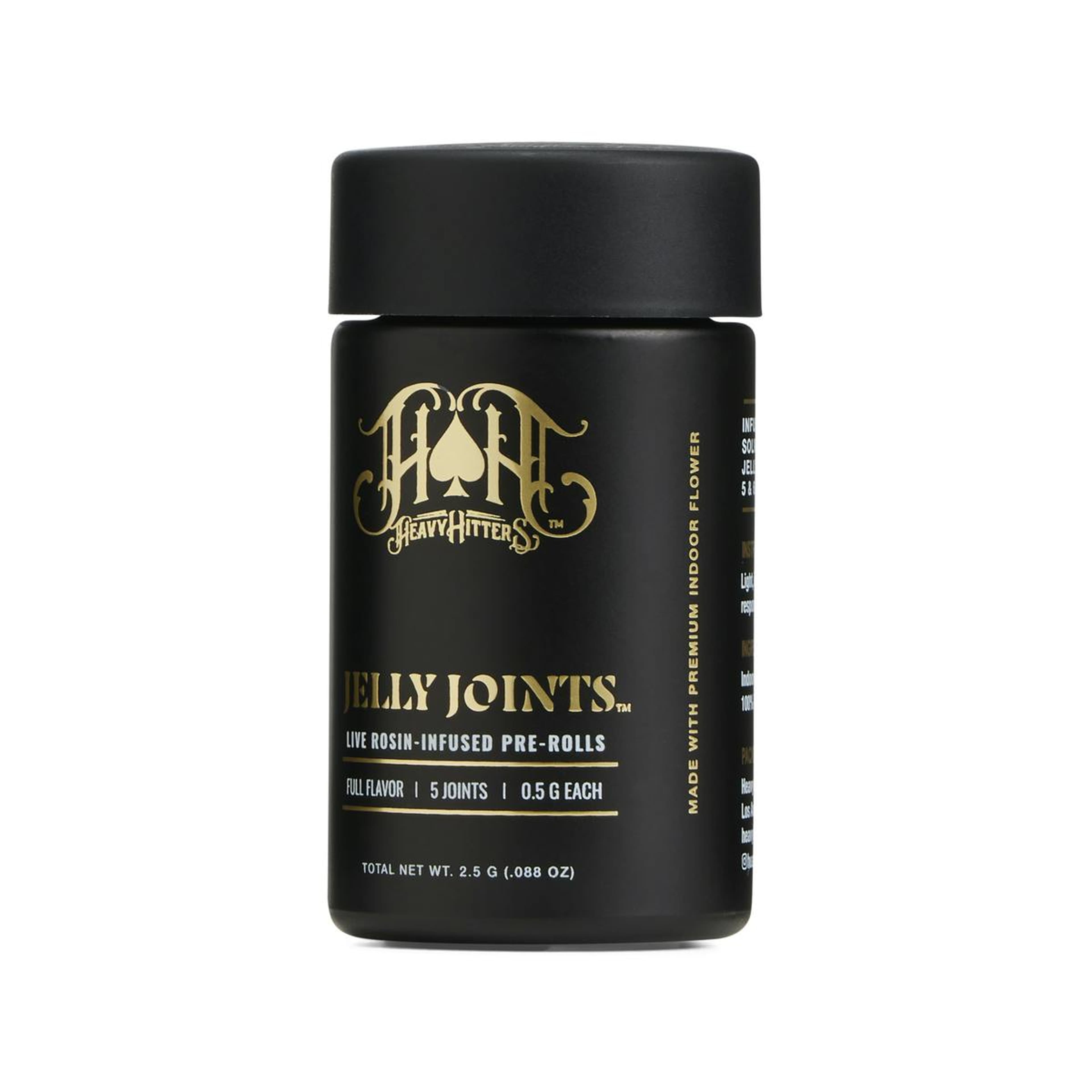 Spray Tan (Flower) x Roasted Garlic Margy (Rosin) Infused Jelly Joints 5 Pack - 2.5g - Heavy Hitters - - $44 - Infused Pre-Rolls