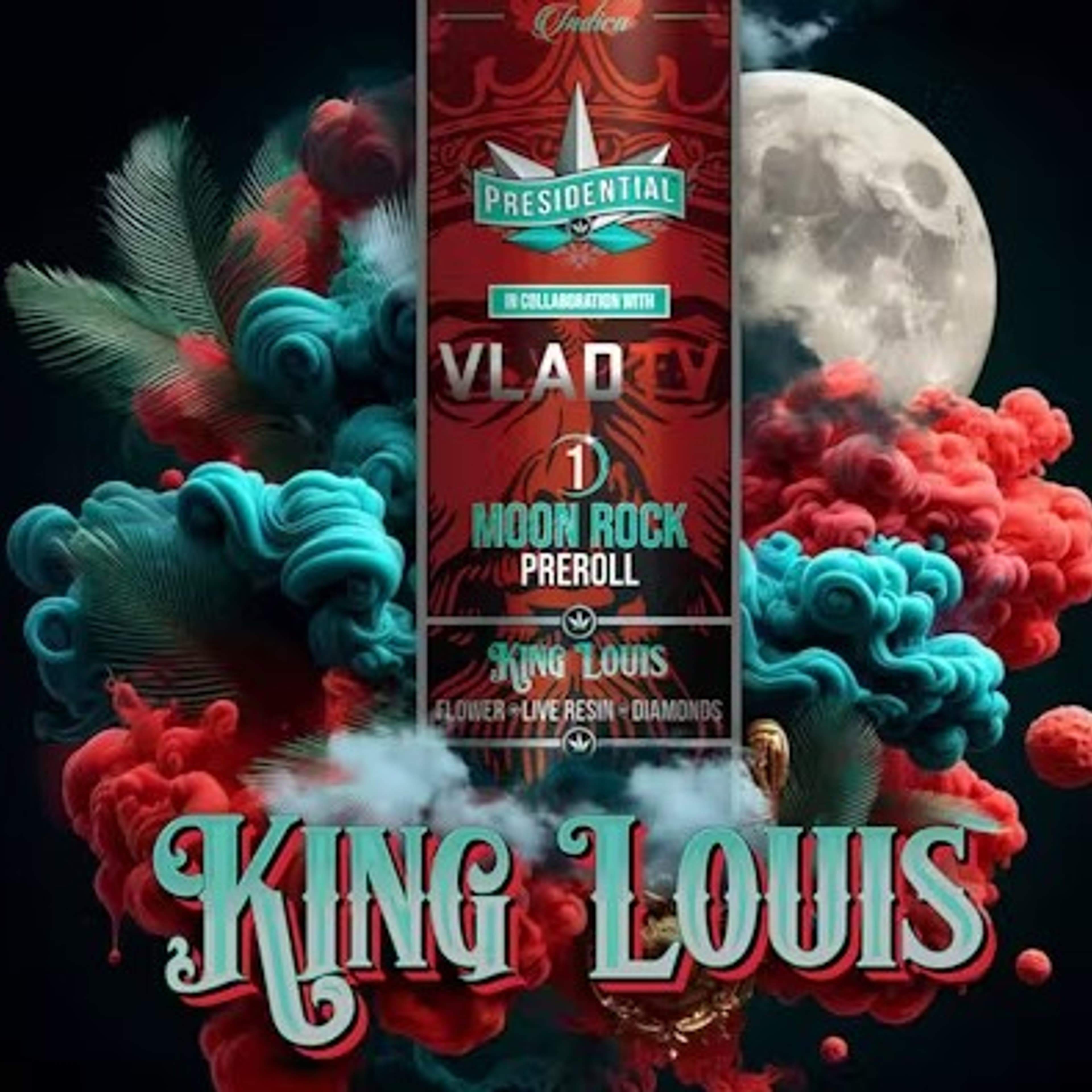 Presidential x Vlad TV - King Louis - Moon Rock Pre-Roll - 1g - Presidential - Pre-Roll - $12.99 - Pre-Rolls
