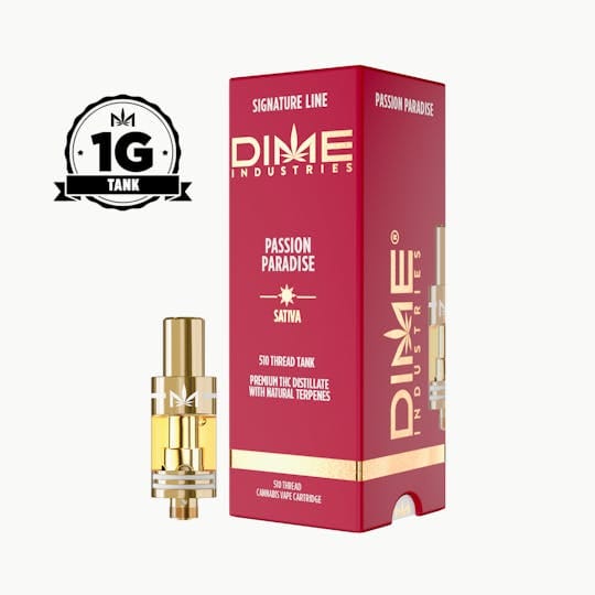 Dime Industries | 1000mg - Passion Paradise - Cartridge - Sativa - Dime Industries -  - $22 - Vape Carts