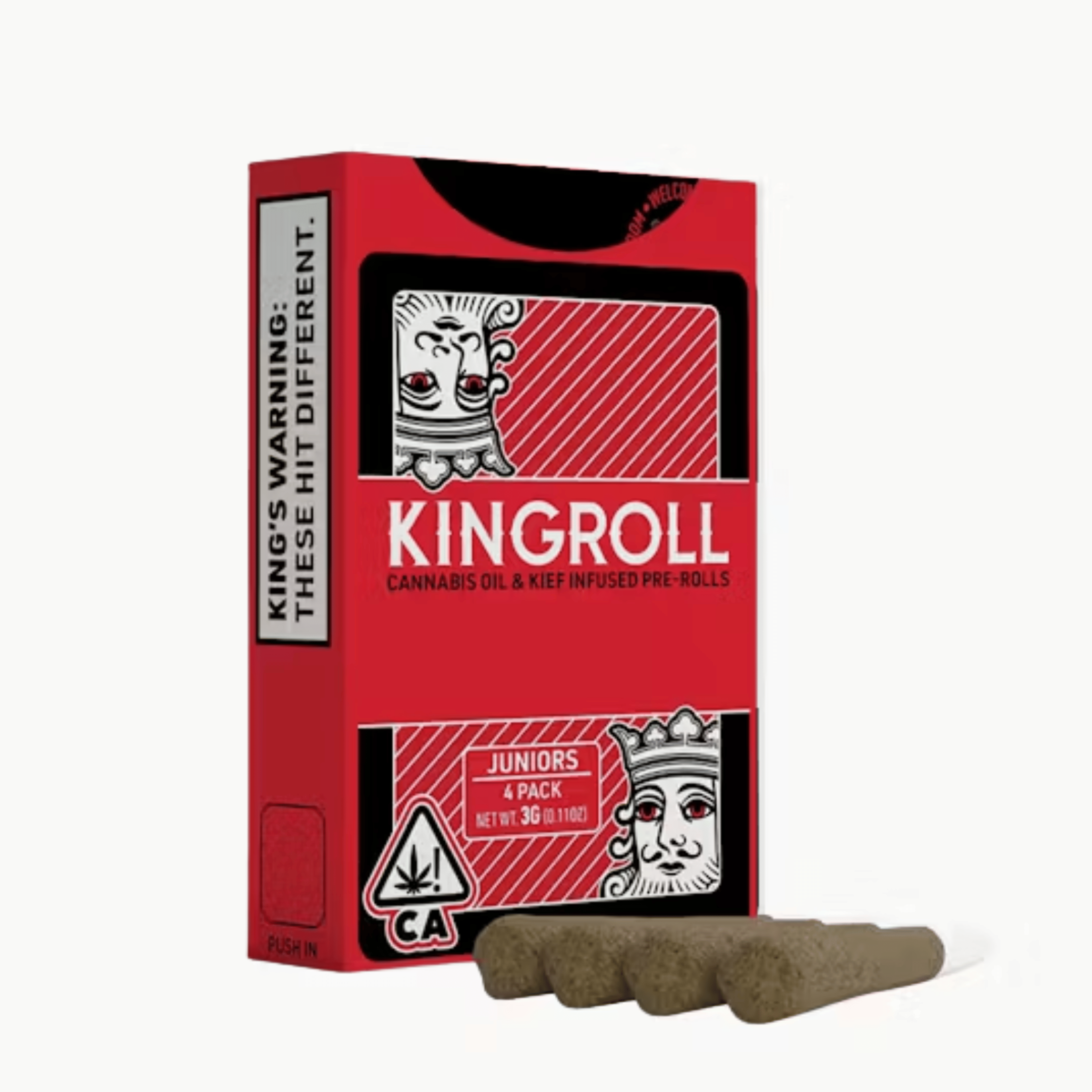 Sativa "Dealer's Choice" Infused Kingroll 4pk - Kingpen - - $33 - Preroll
