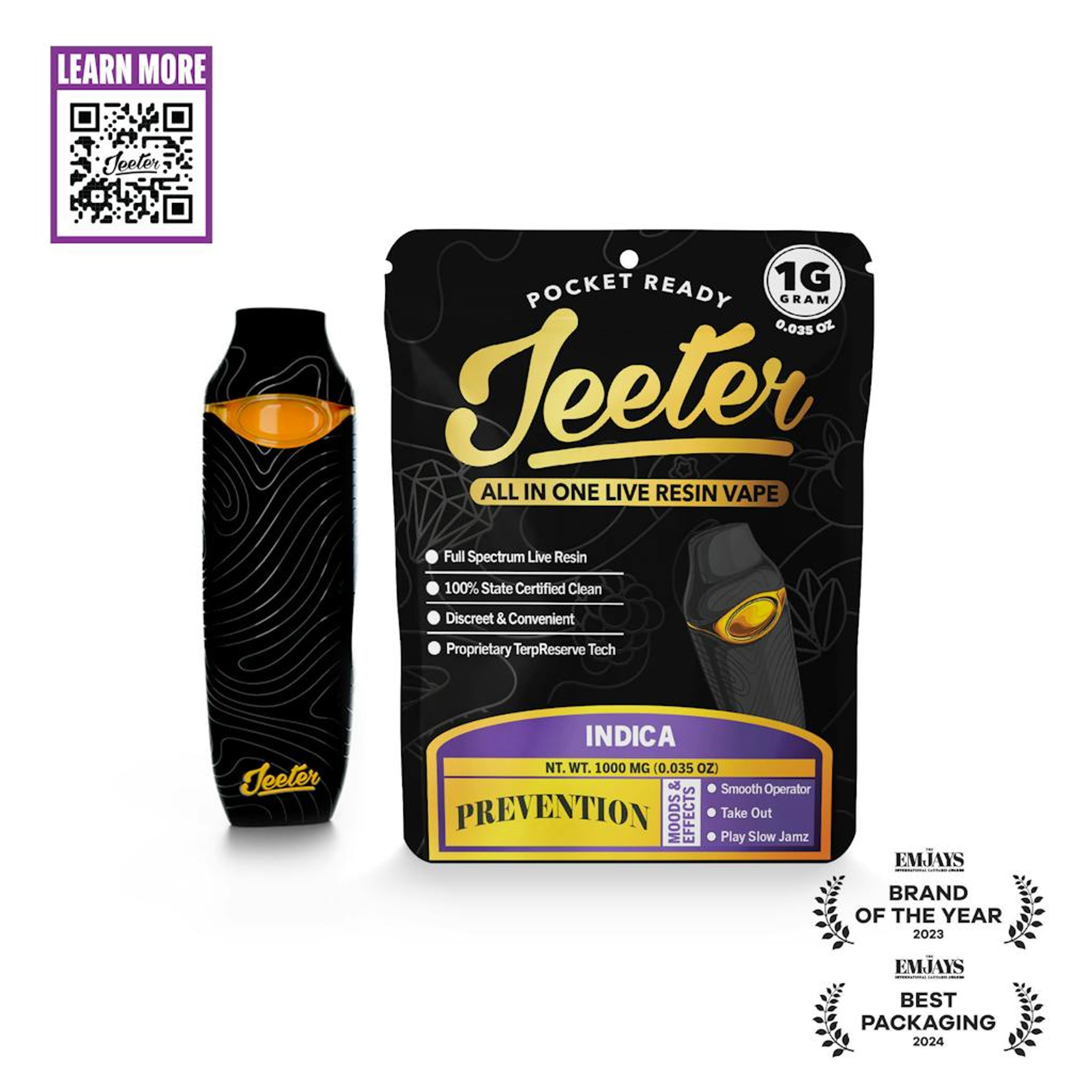 PREVENTION 1G LR AIO - JEETERS - - $33.50 - Vape